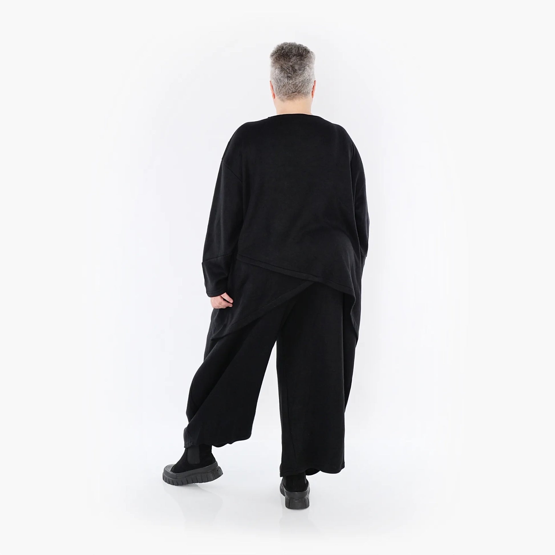 A-Form Bigshirt von AKH Fashion aus Viskose, 1429.07013, Schwarz, Schick, Modern, Bequem