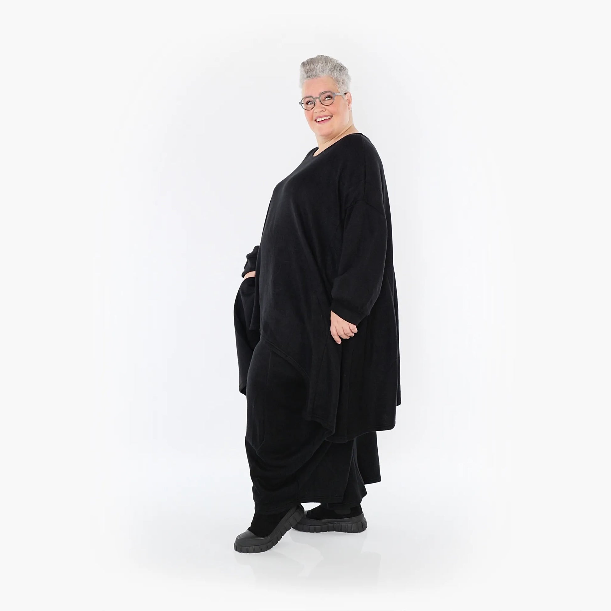 Ballonhose von AKH Fashion aus Viskose, 1429.08069, Schwarz, Schick, Modern, Bequem