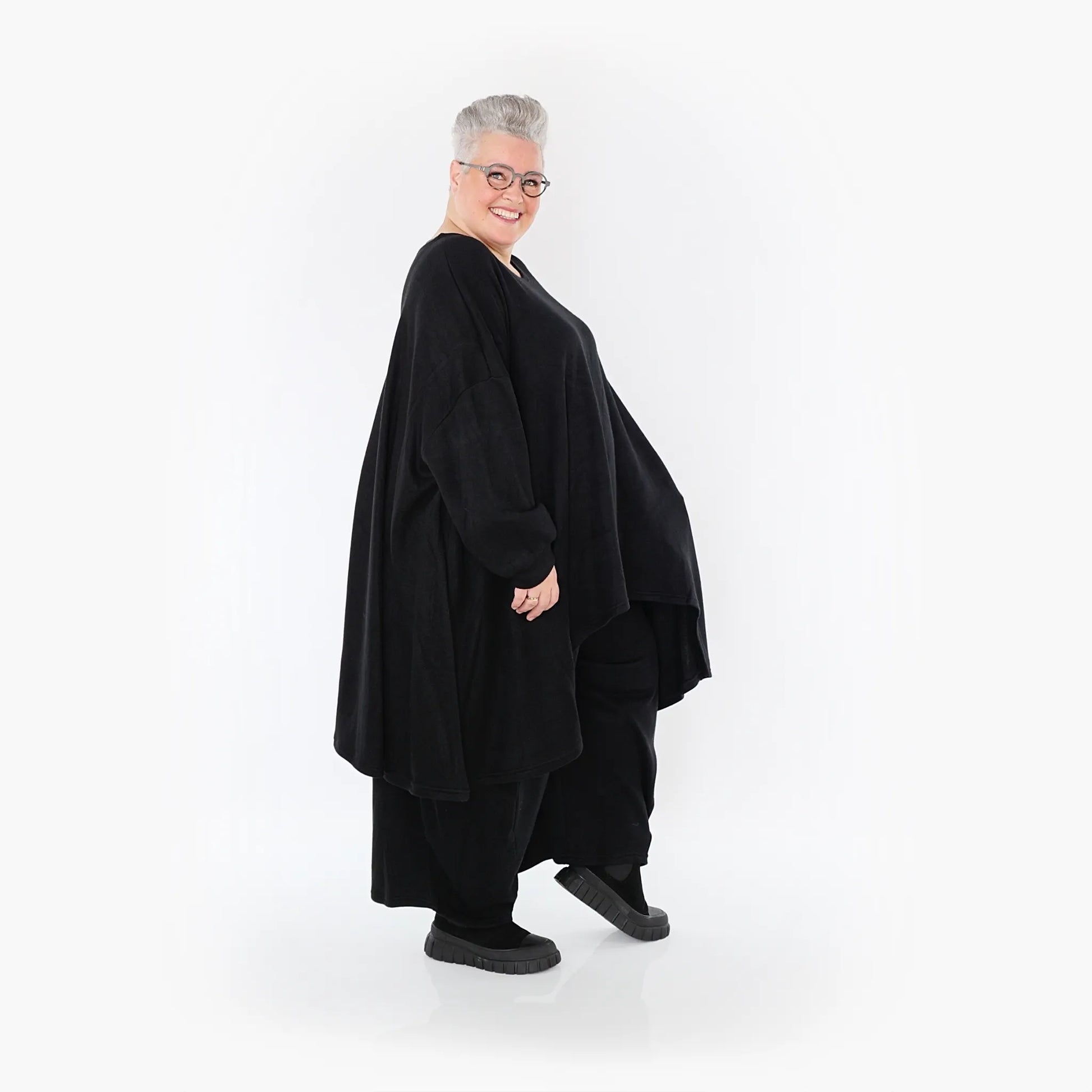 Ballonhose von AKH Fashion aus Viskose, 1429.08069, Schwarz, Schick, Modern, Bequem