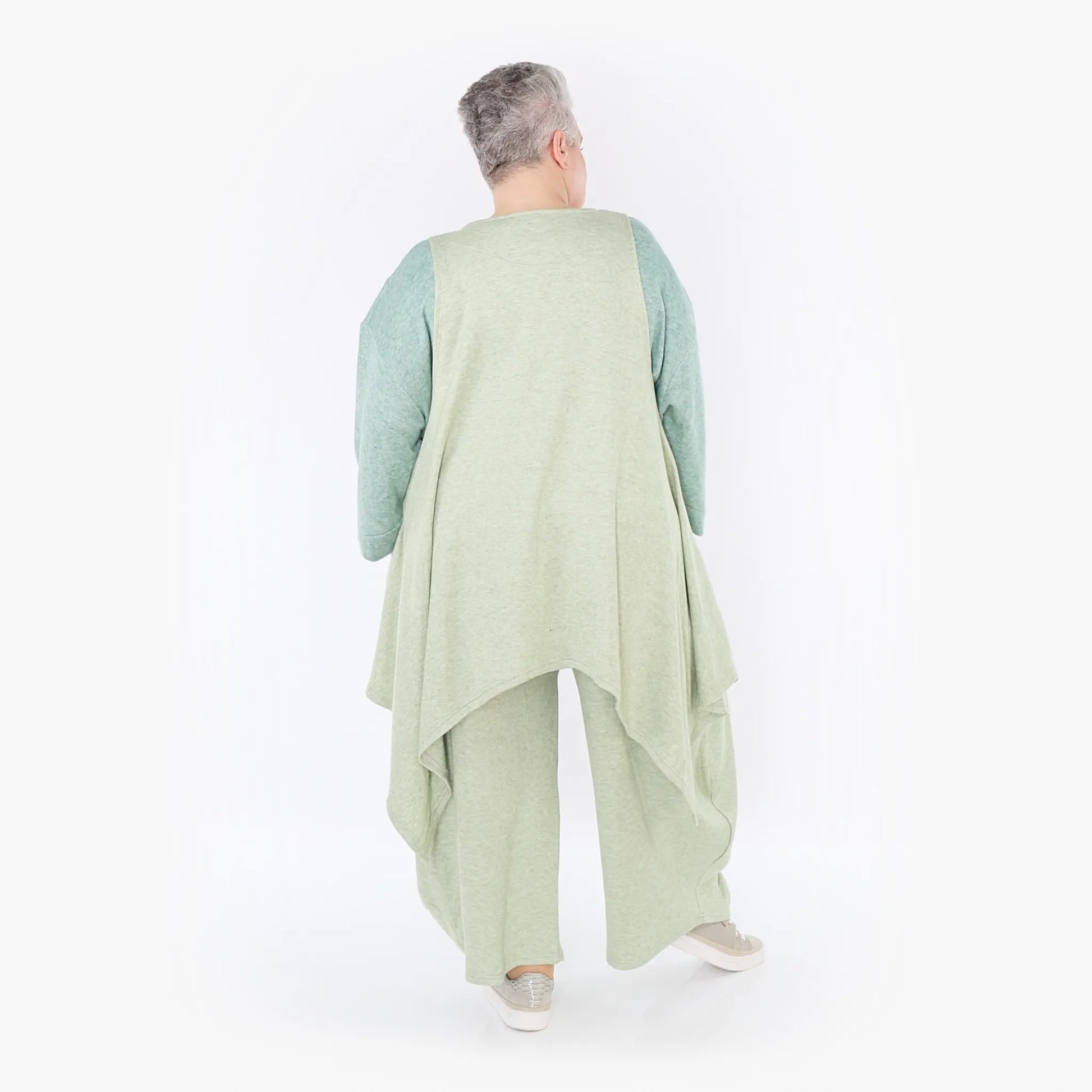 A-Form Weste von AKH Fashion aus Viskose, 1429.00110, Apfelgrün, Schick, Modern, Bequem