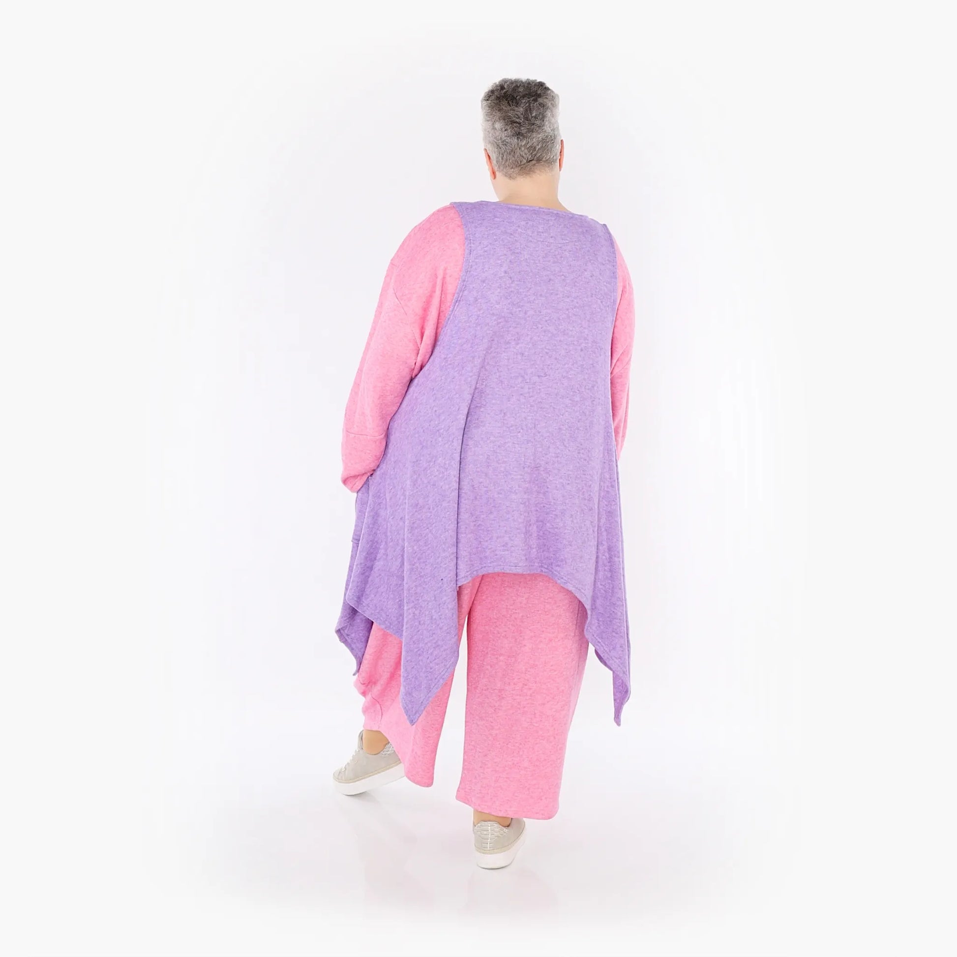 A-Form Weste von AKH Fashion aus Viskose, 1429.00110, Flieder, Schick, Modern, Bequem