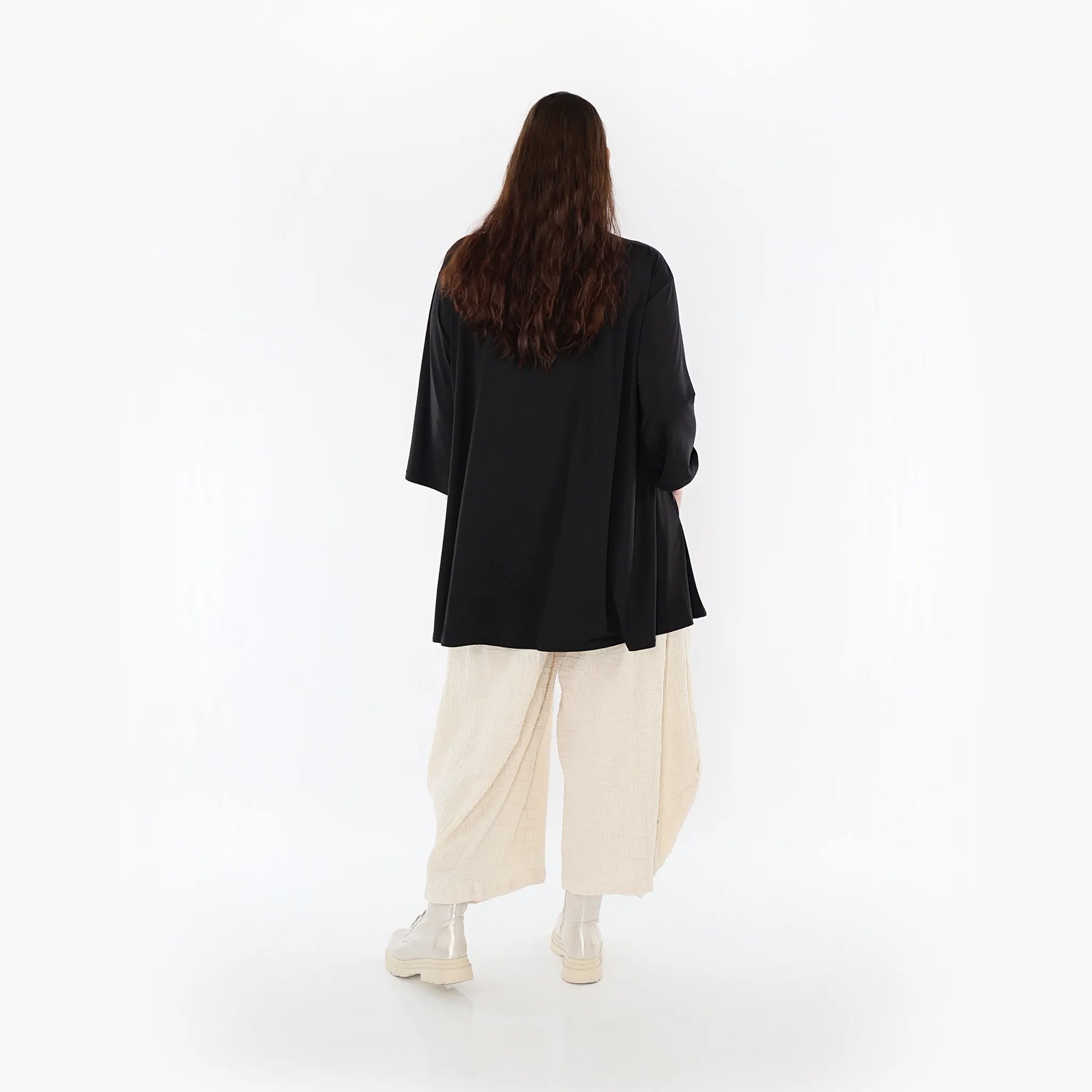 Ballonhose von AKH Fashion aus Baumwolle, 1447.08069, Ecru, Streifen, Schick, Modern