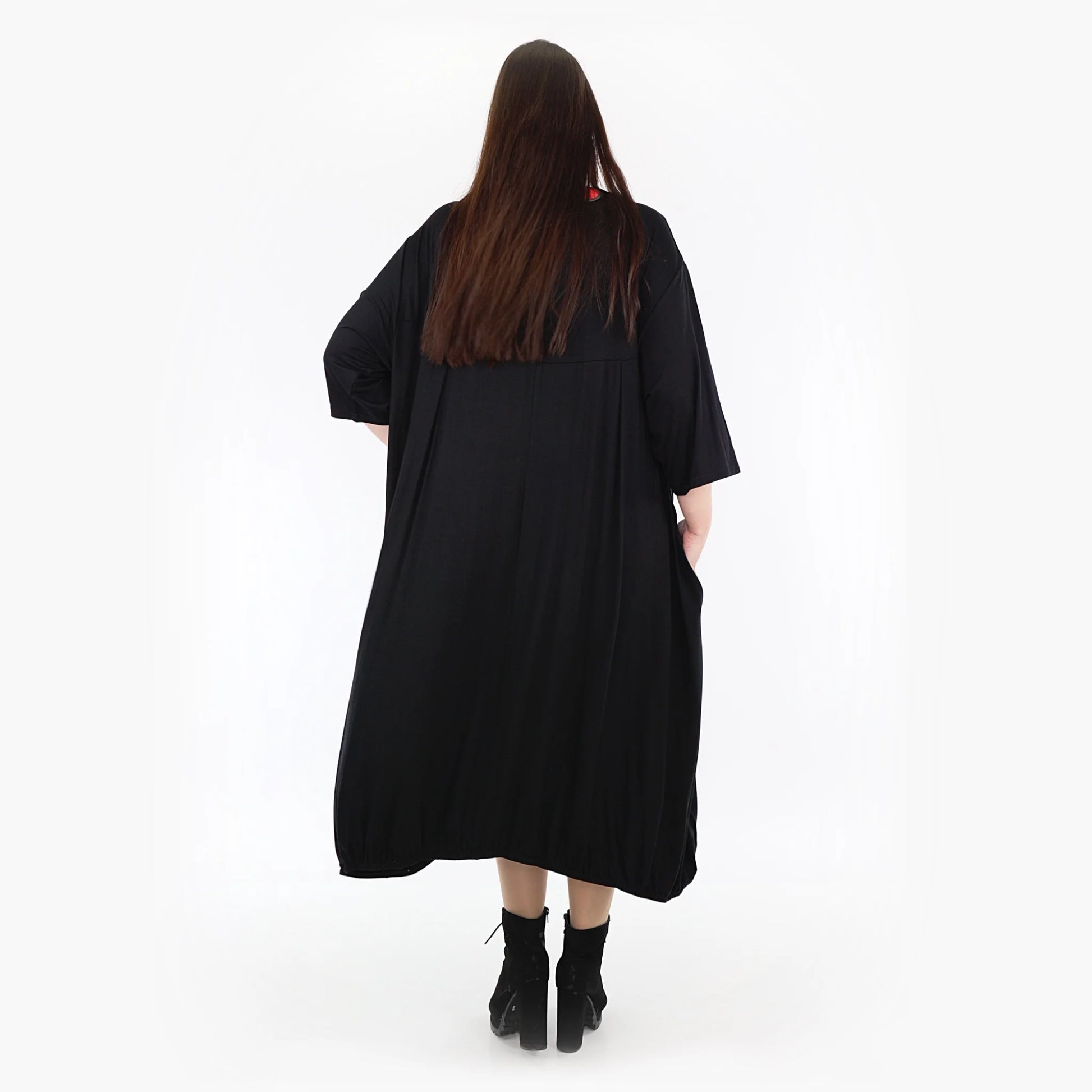 Ballonkleid von AKH Fashion aus Viskose, 1233.06947, Schwarz, Schick, Modern, Bequem