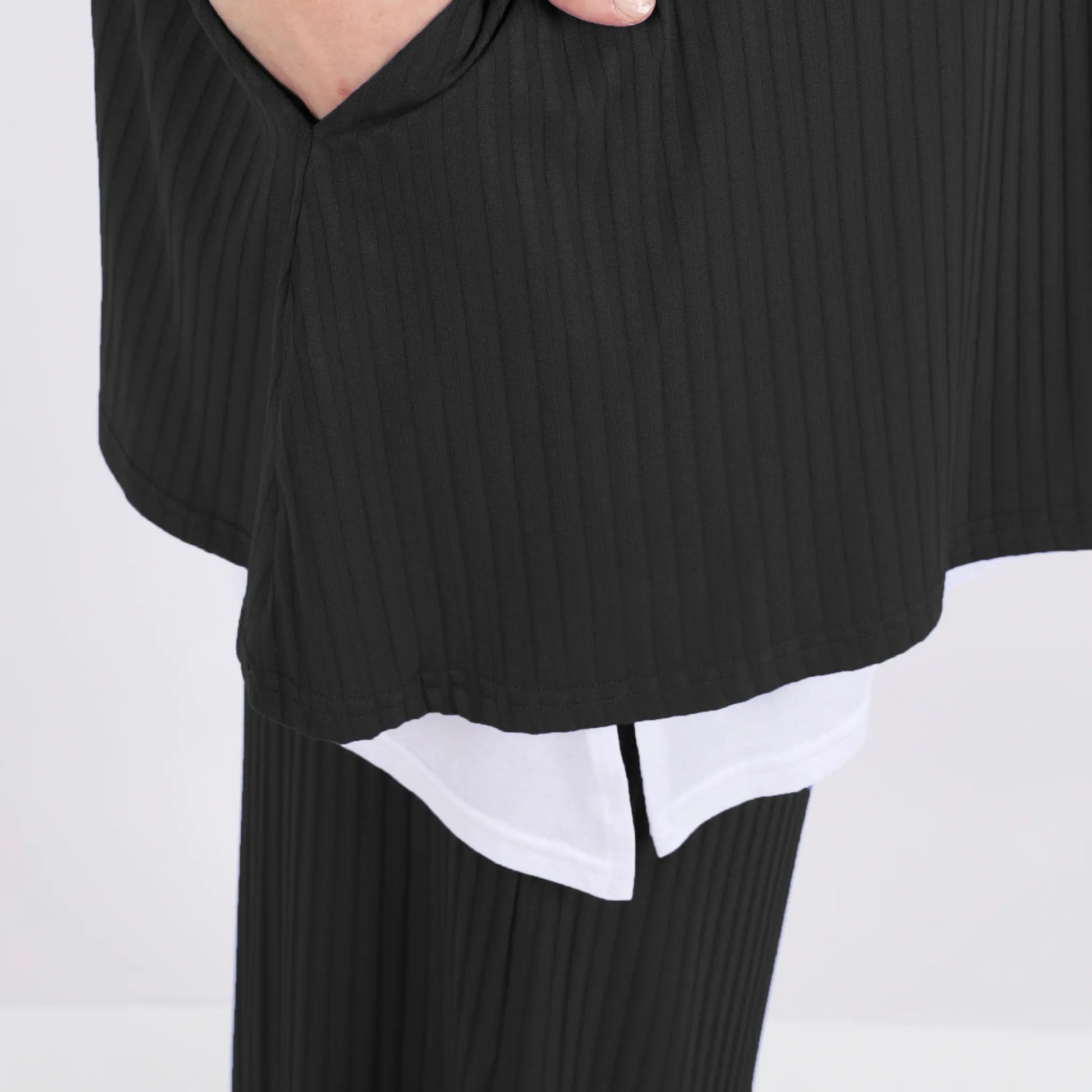Papita Bigshirt in Glocken-Form, aus Viskose, 6936, Midnight Black, Schick, Modern, Bequem