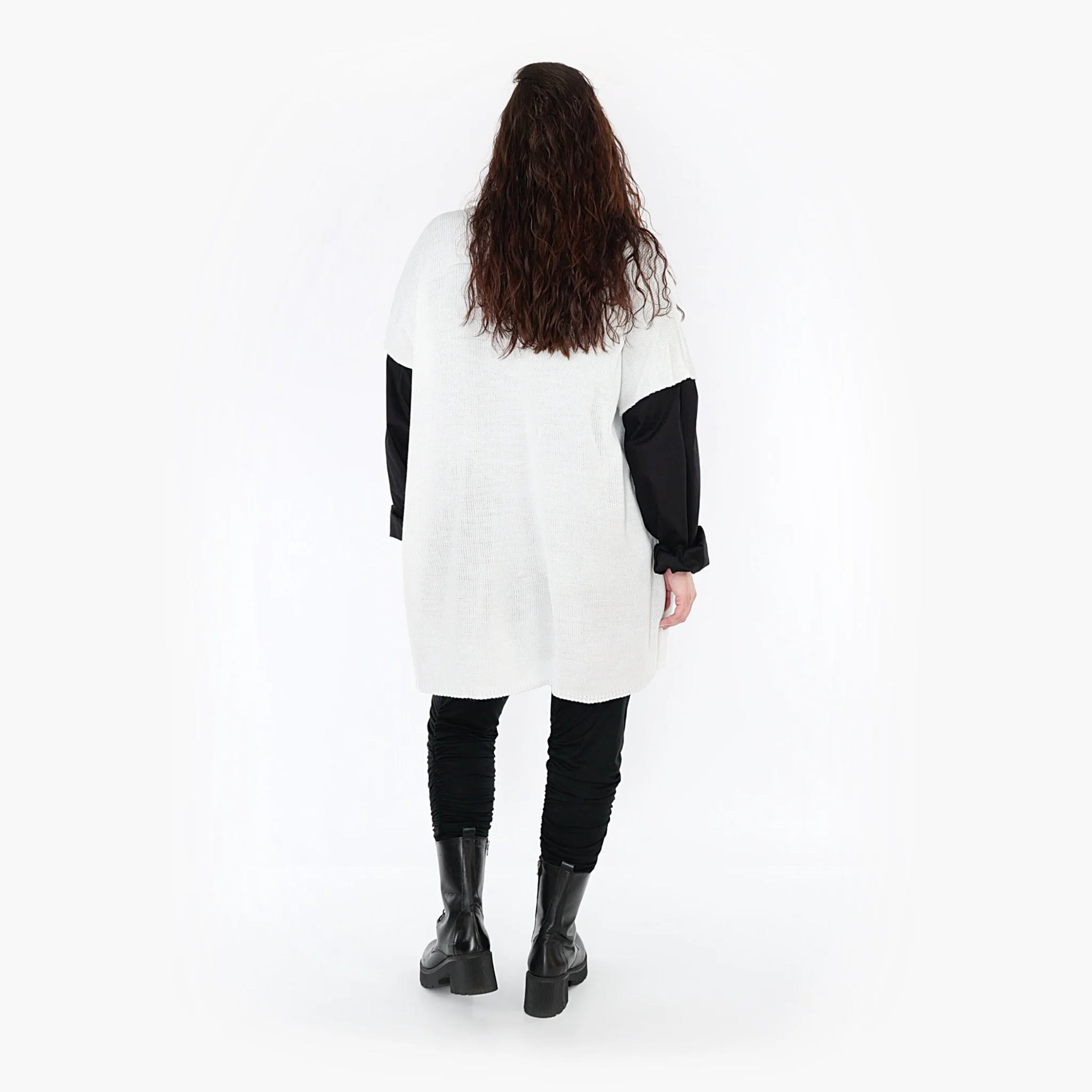 AKH Fashion Überwurf in kastiger Form, aus Baumwolle, 1337.02416, Weiß, Schick, Modern