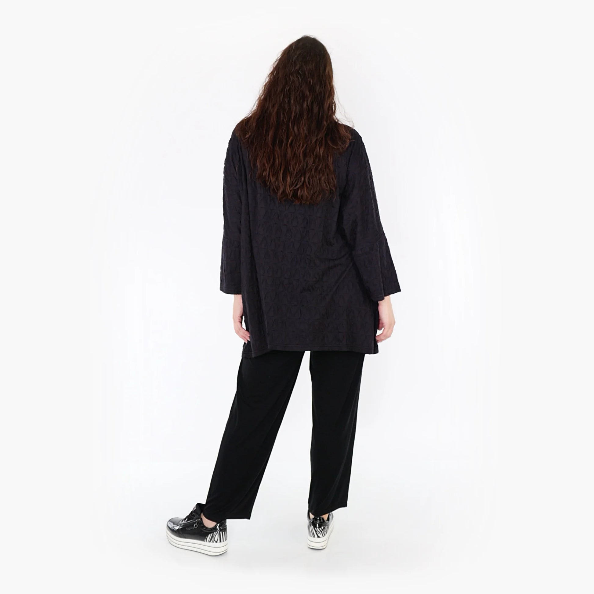 A-Form Bigshirt von AKH Fashion aus Viskose, 1341.06973, Schwarz, Schick, Modern, Bequem