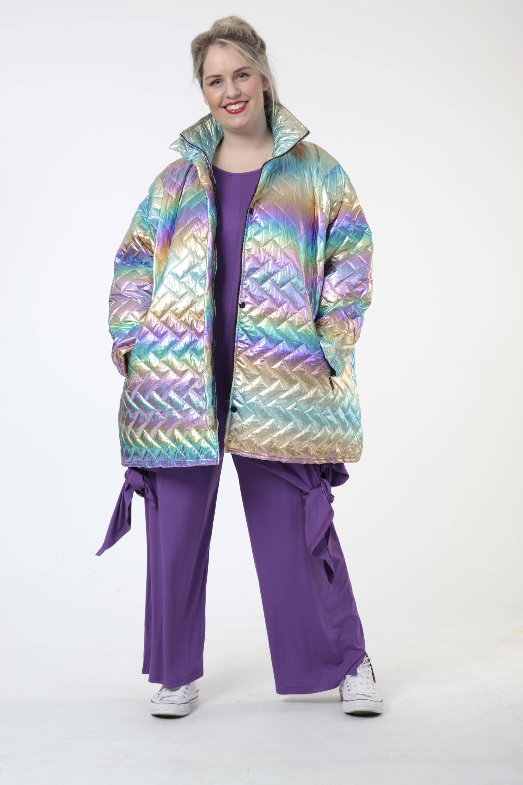 AKH Fashion Jacke in gerader Form, aus Polyester, 0608.06685, Multicolor, Schick, Modern