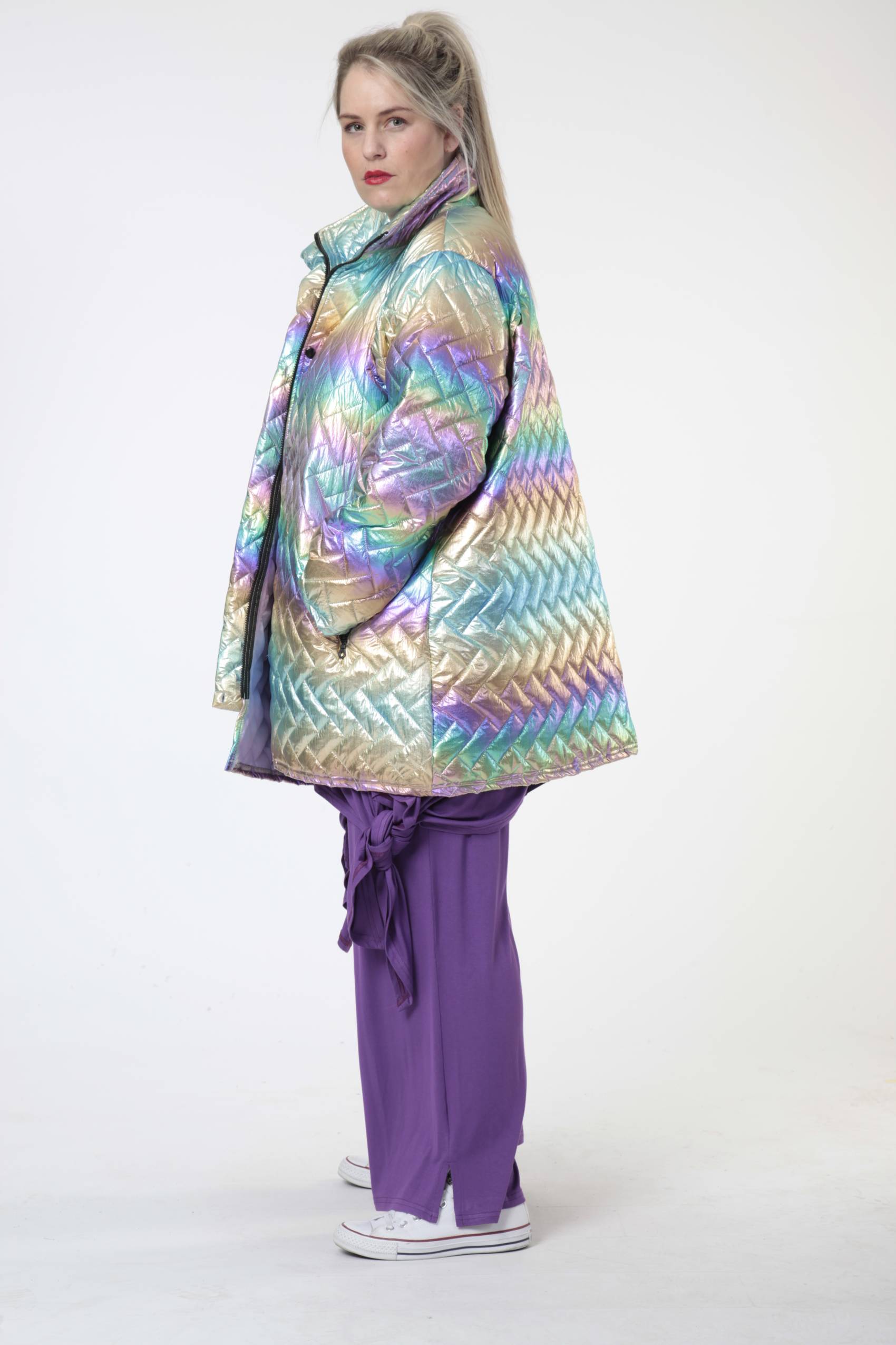 AKH Fashion Jacke in gerader Form, aus Polyester, 0608.06685, Multicolor, Schick, Modern