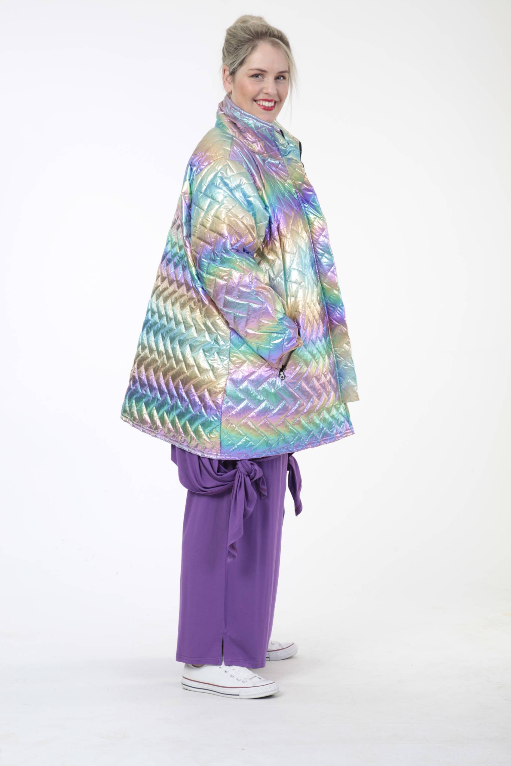 AKH Fashion Jacke in gerader Form, aus Polyester, 0608.06685, Multicolor, Schick, Modern