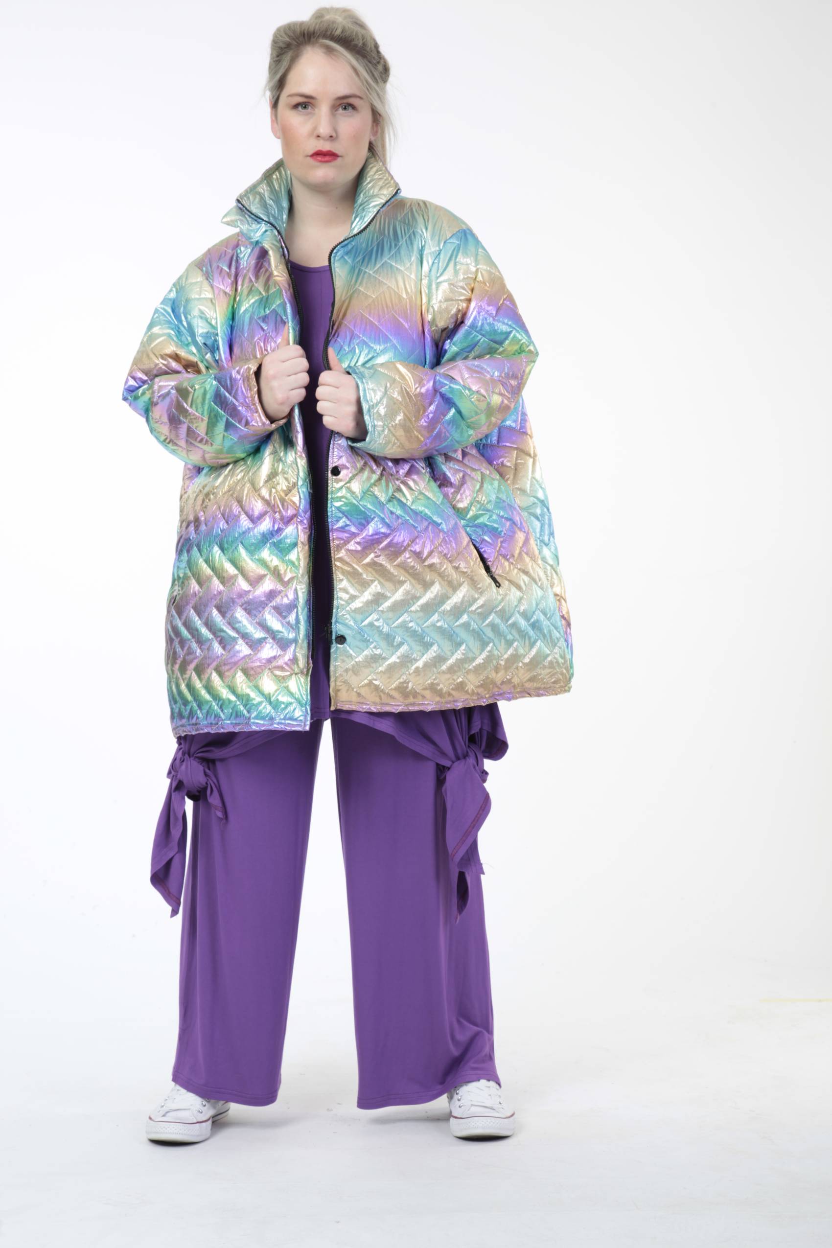 AKH Fashion Jacke in gerader Form, aus Polyester, 0608.06685, Multicolor, Schick, Modern