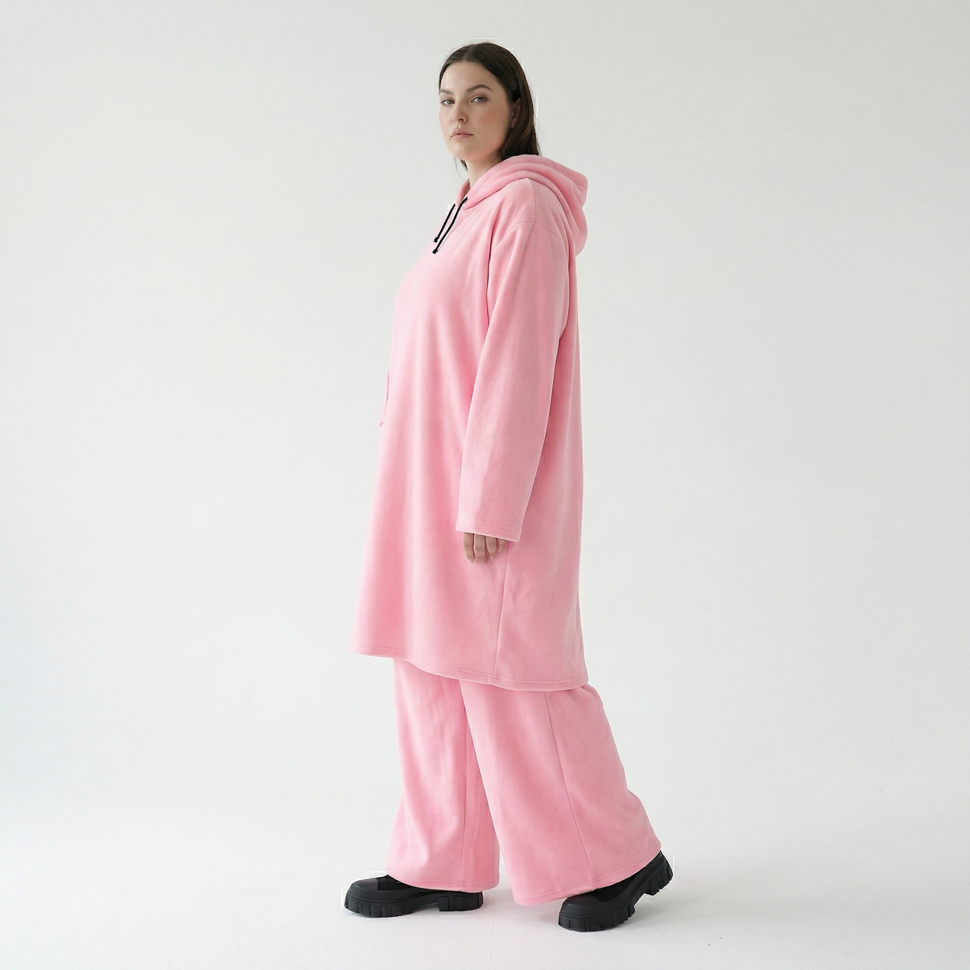  A-Form Kleid von AKH Fashion aus Baumwolle, 1547.06989, Pink, Ausgefallen, Zeitlos, Schick