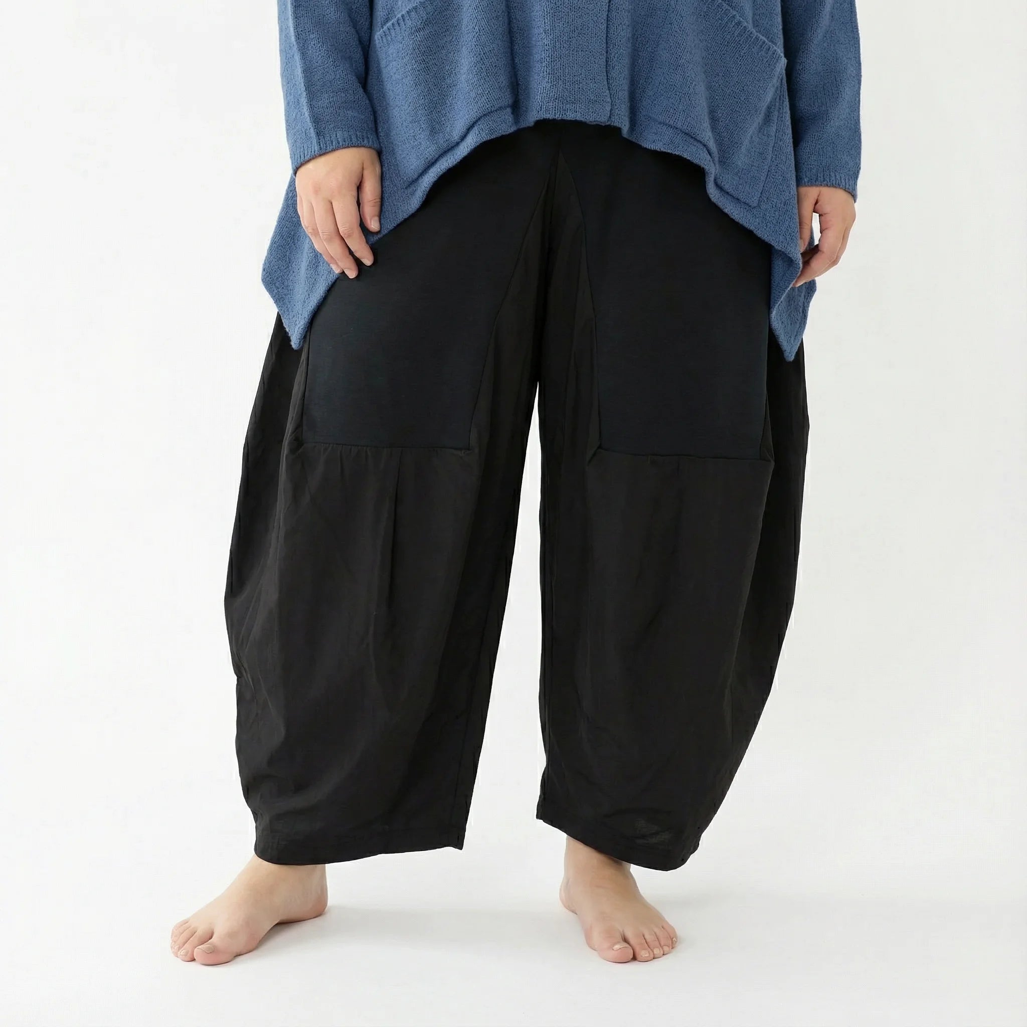 A-Form Jacke von AKH Fashion aus Viskose, 1537.00118, Azurblau, Meliert, Ausgefallen