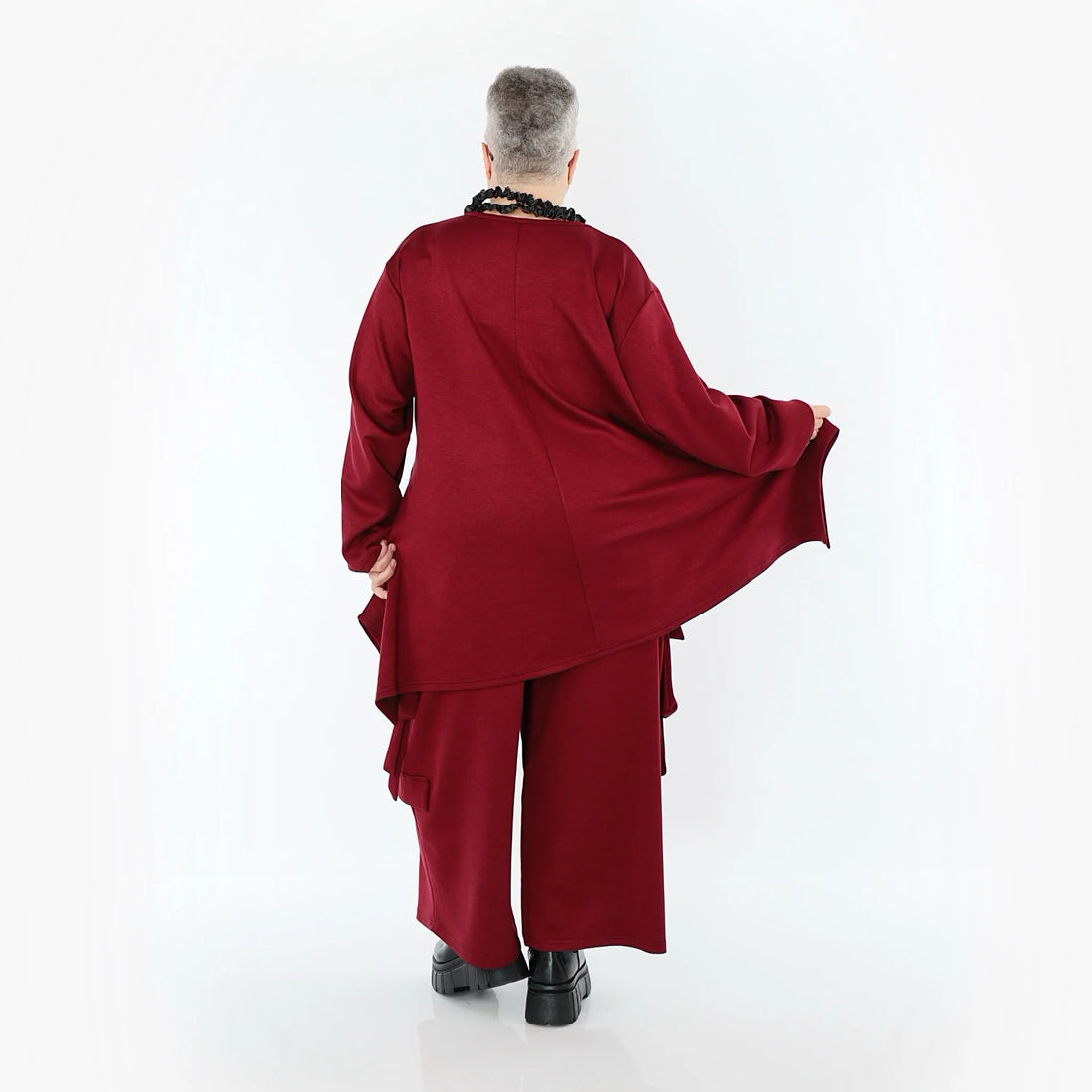  Ballonhose von AKH Fashion aus Viskose, 1566.07125, Weinrot, Ausgefallen, Zeitlos, Schick