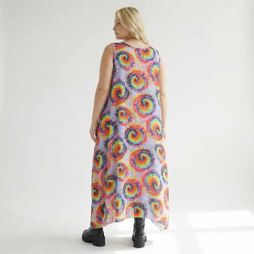  A-Form Kleid von AKH Fashion aus Baumwolle, 1503.07111, Multicolor, Farbmix, Ausgefallen