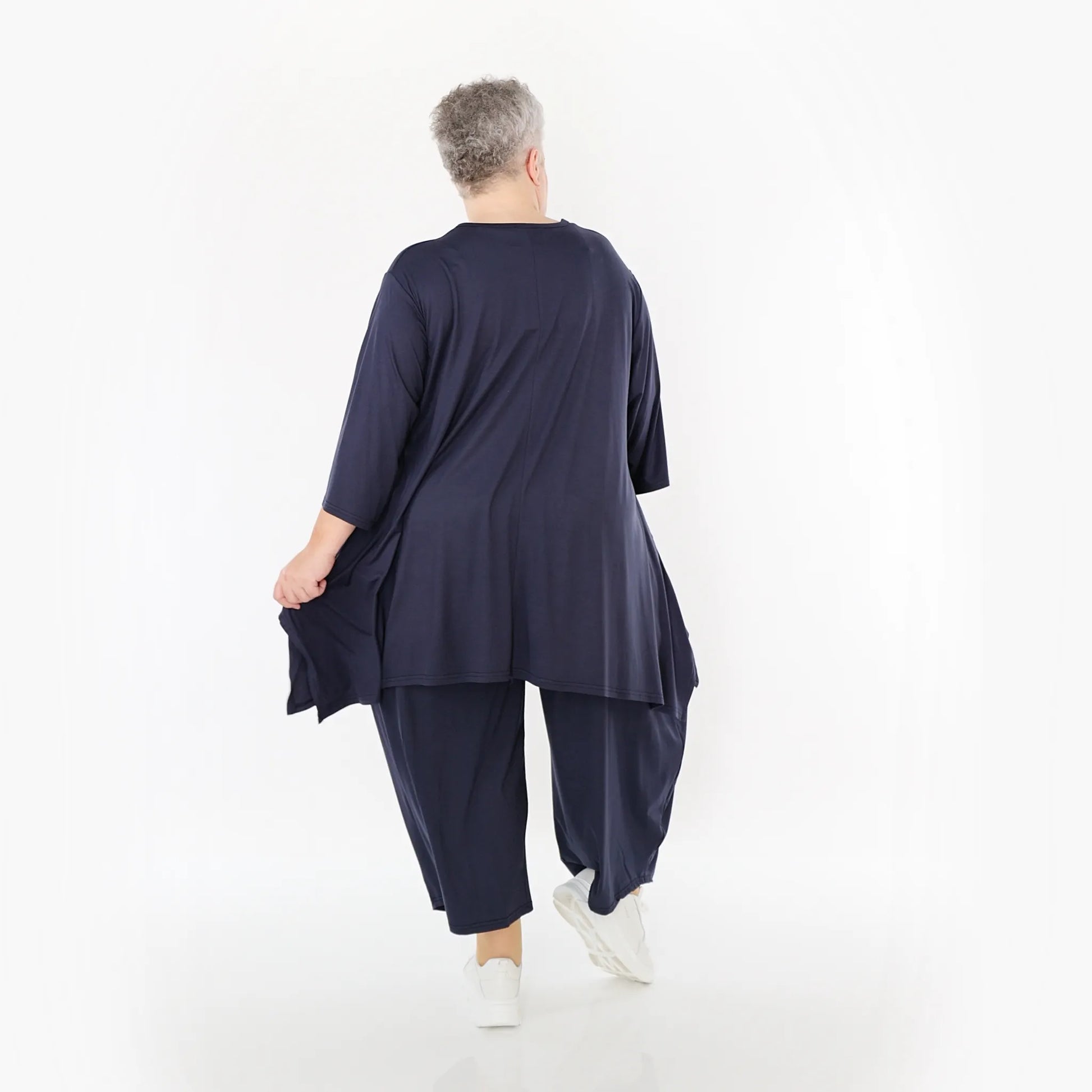  Ballonhose von AKH Fashion aus Viskose, 1233.08069, Marine, Ausgefallen, Zeitlos, Schick
