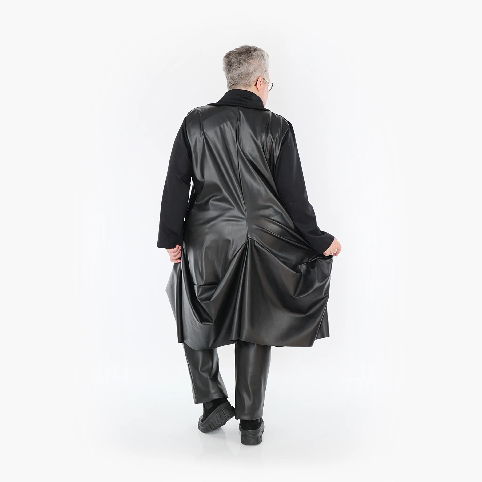  Ballonmantel von AKH Fashion aus Polyester, 1414.07018, Schwarz, Schick, Modern, Bequem