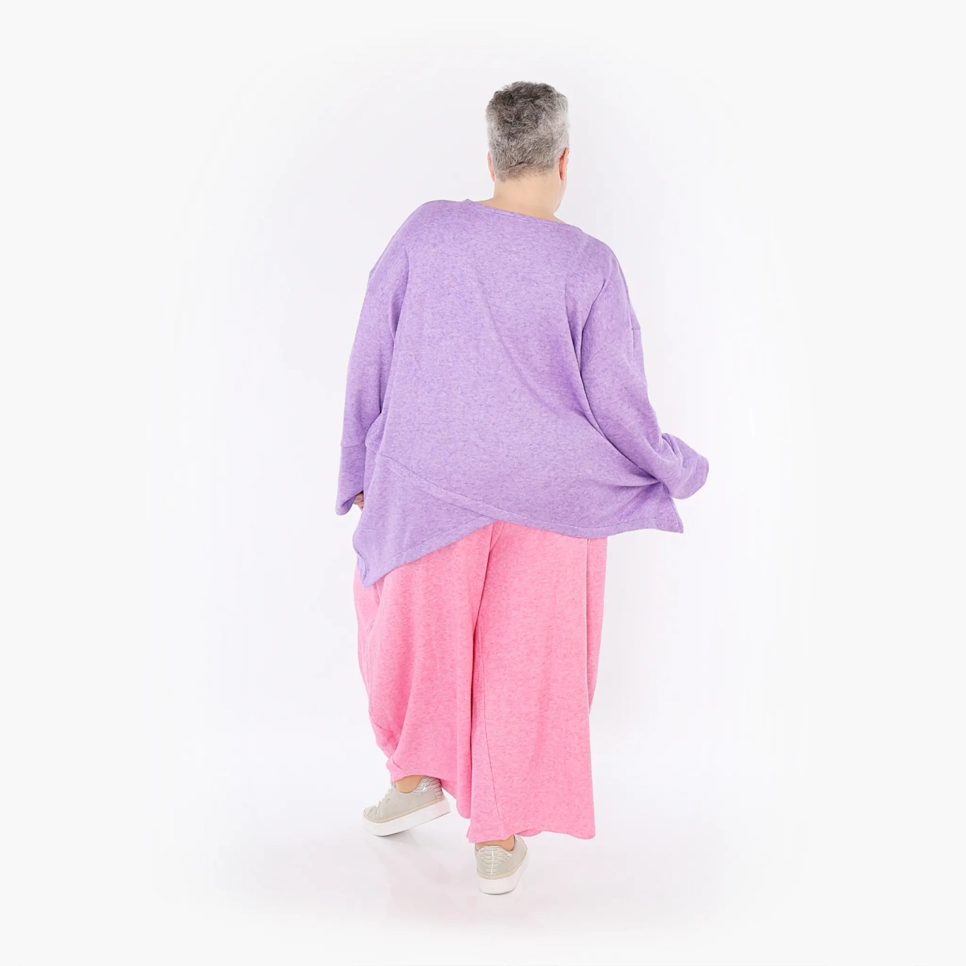  A-Form Bigshirt von AKH Fashion aus Viskose, 1429.07013, Flieder, Schick, Modern, Bequem