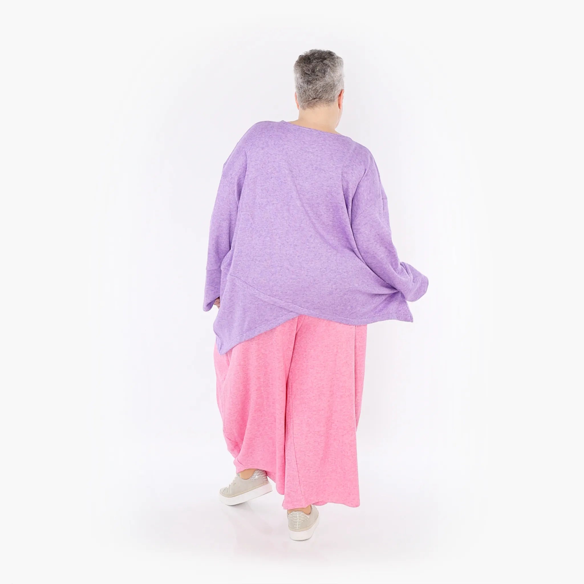  A-Form Bigshirt von AKH Fashion aus Viskose, 1429.07013, Flieder, Schick, Modern, Bequem