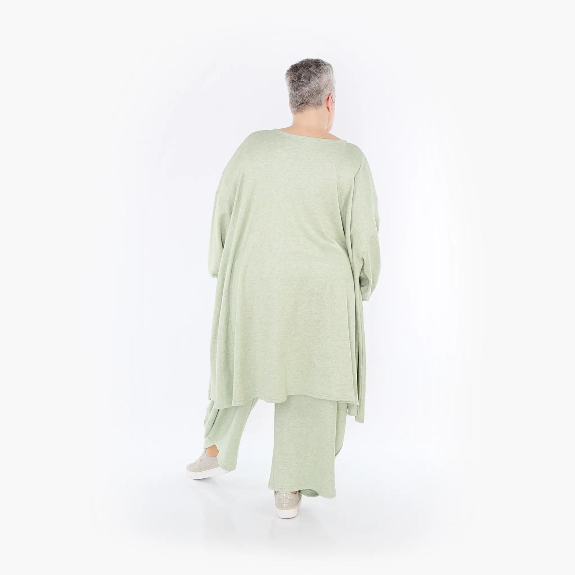  A-Form Bigshirt von AKH Fashion aus Viskose, 1429.07014, Apfelgrün, Schick, Modern, Bequem