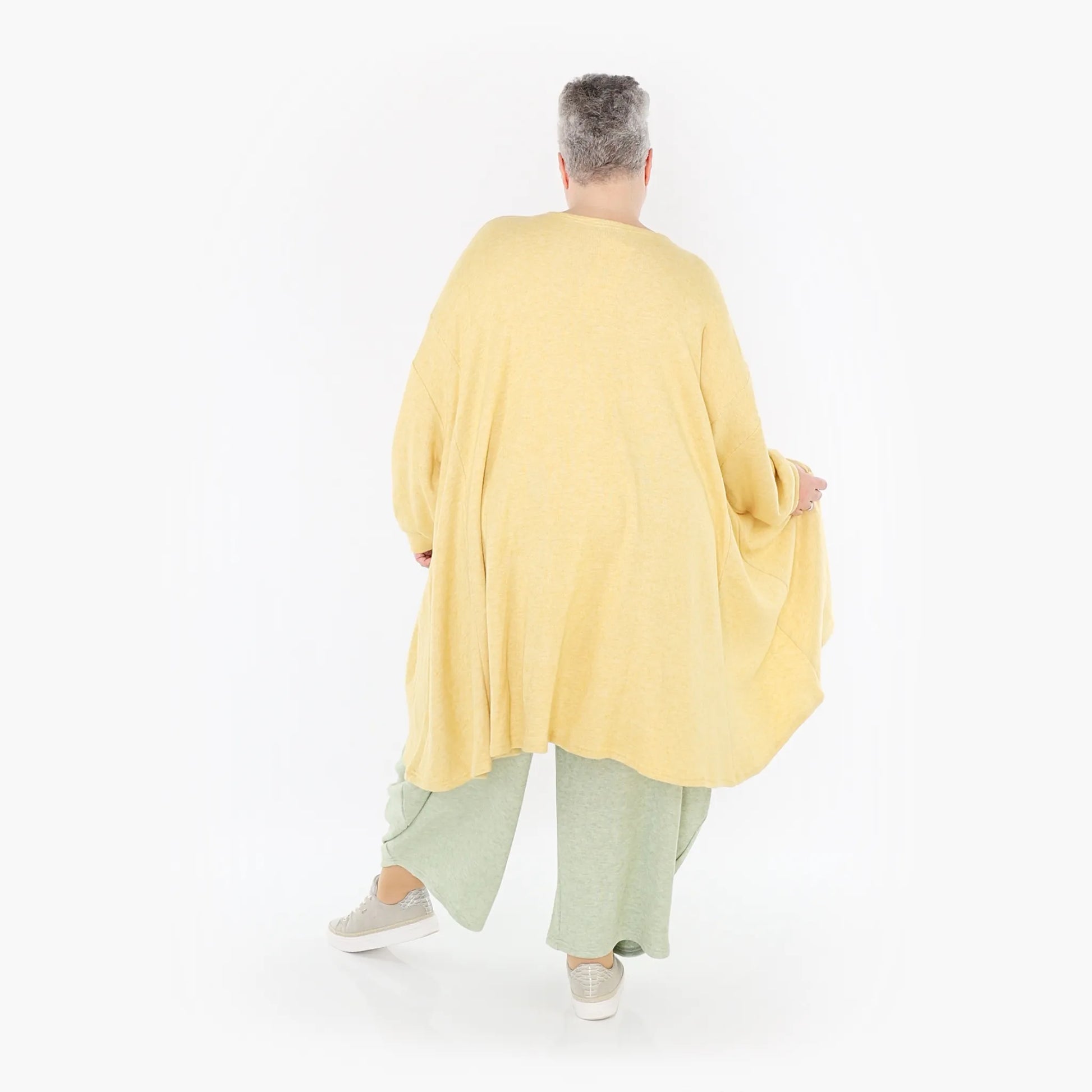  A-Form Bigshirt von AKH Fashion aus Viskose, 1429.07014, LimeGelb, Schick, Modern, Bequem