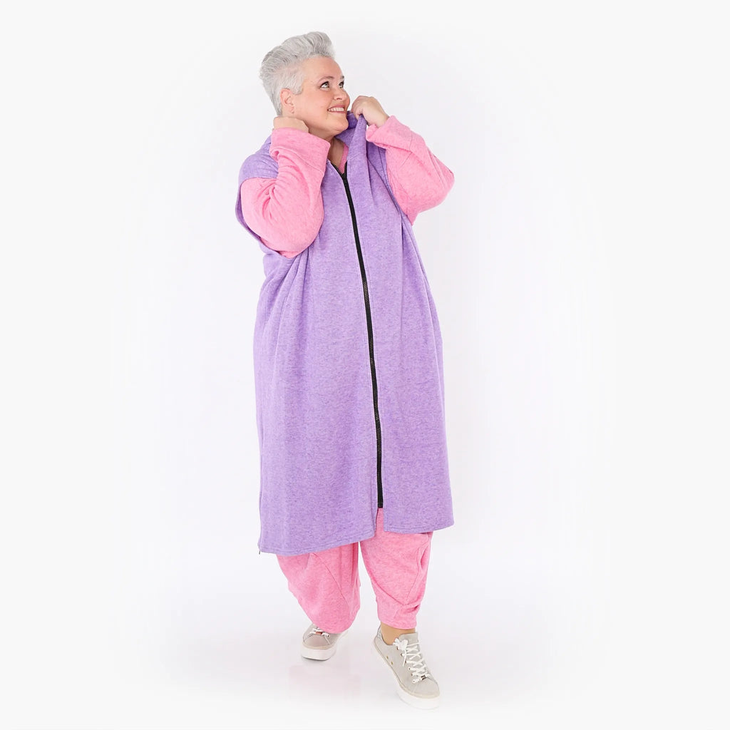  AKH Fashion Weste in gerader Form, aus Viskose, 1429.06879, Flieder, Schick, Modern