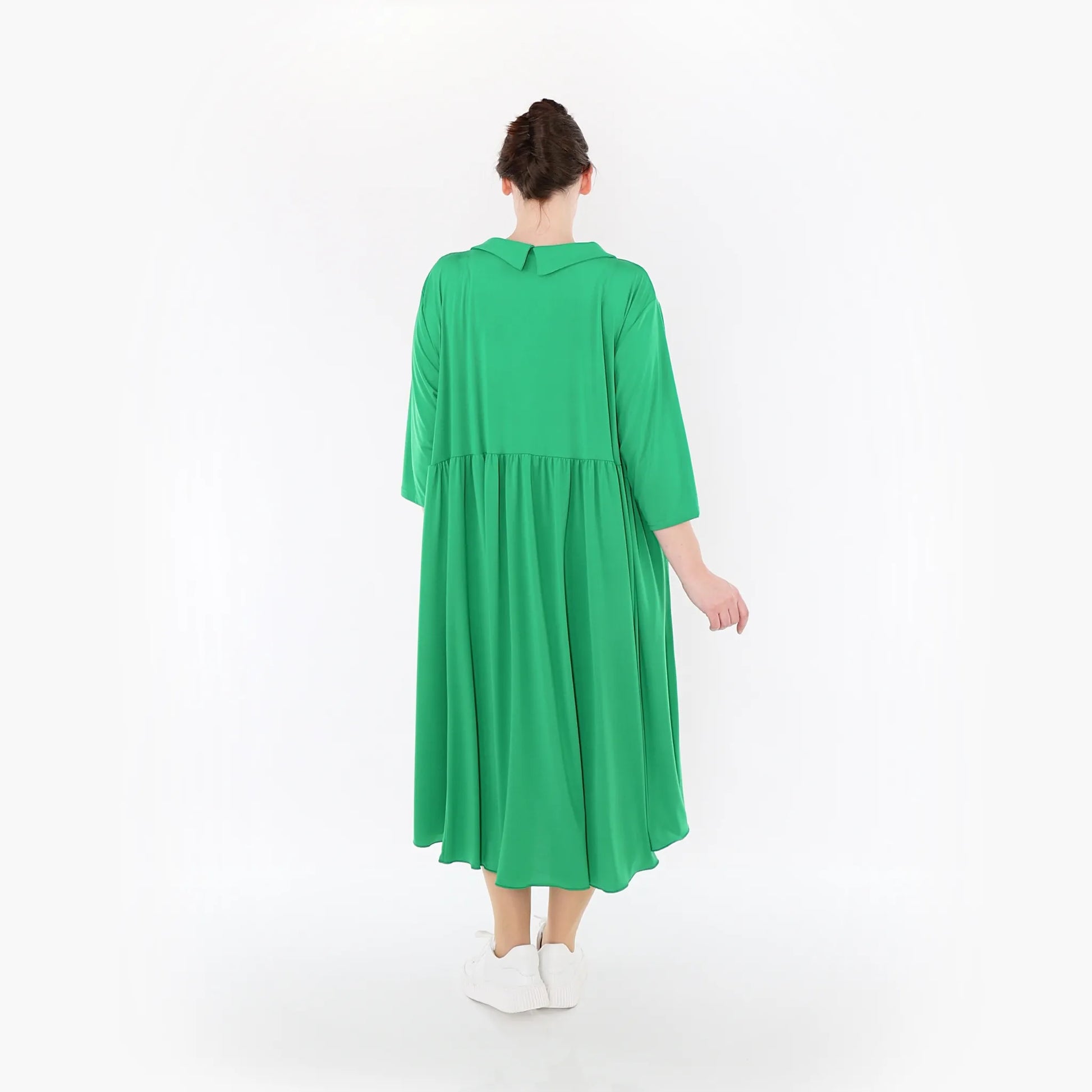  Ballonkleid von AKH Fashion aus Materialmix, 1431.06958, Grün, Schick, Modern, Bequem