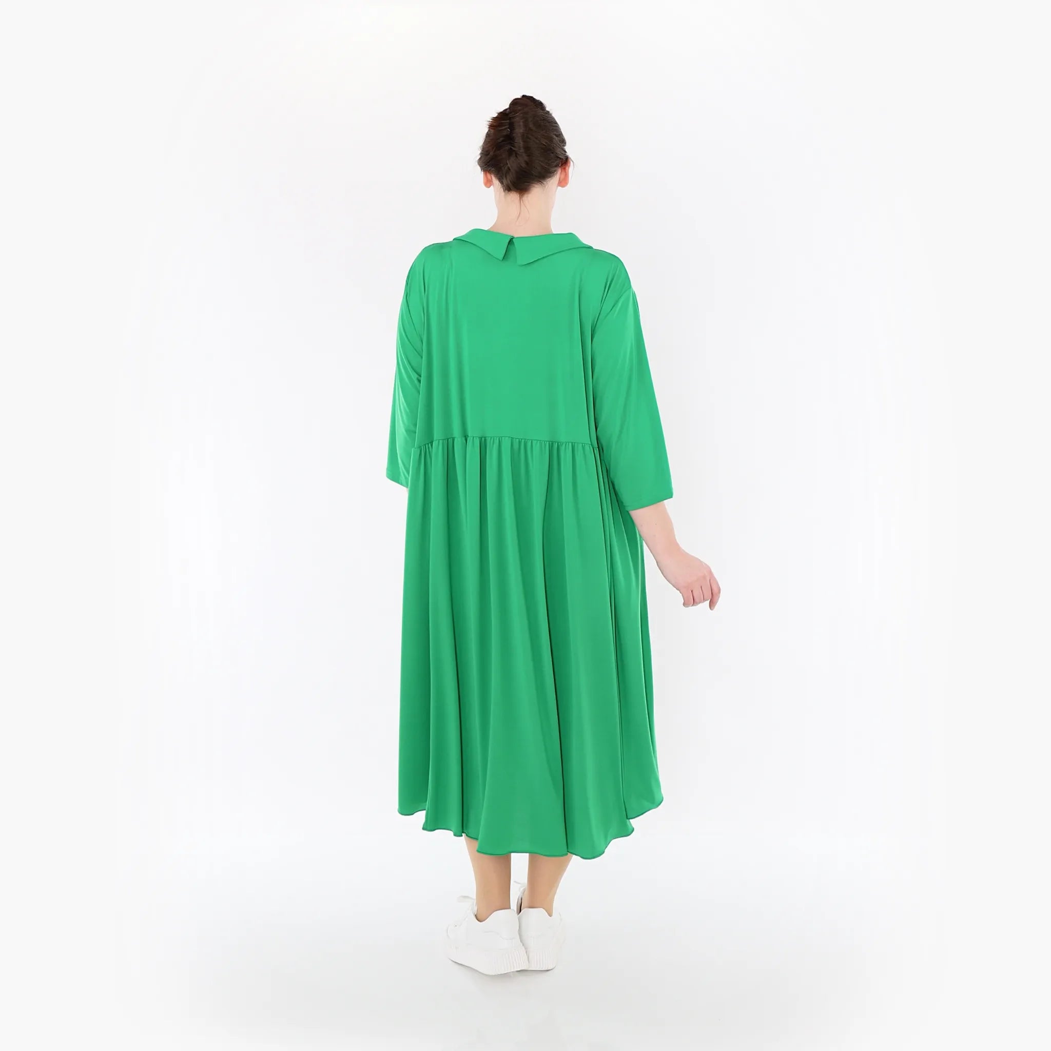  Ballonkleid von AKH Fashion aus Materialmix, 1431.06958, Grün, Schick, Modern, Bequem