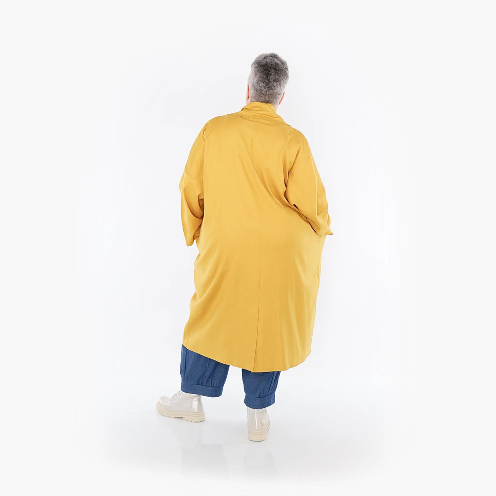  AKH Fashion Mantel in gerader Form, aus Baumwolle, 1465.07041, Honig, Ausgefallen, Zeitlos