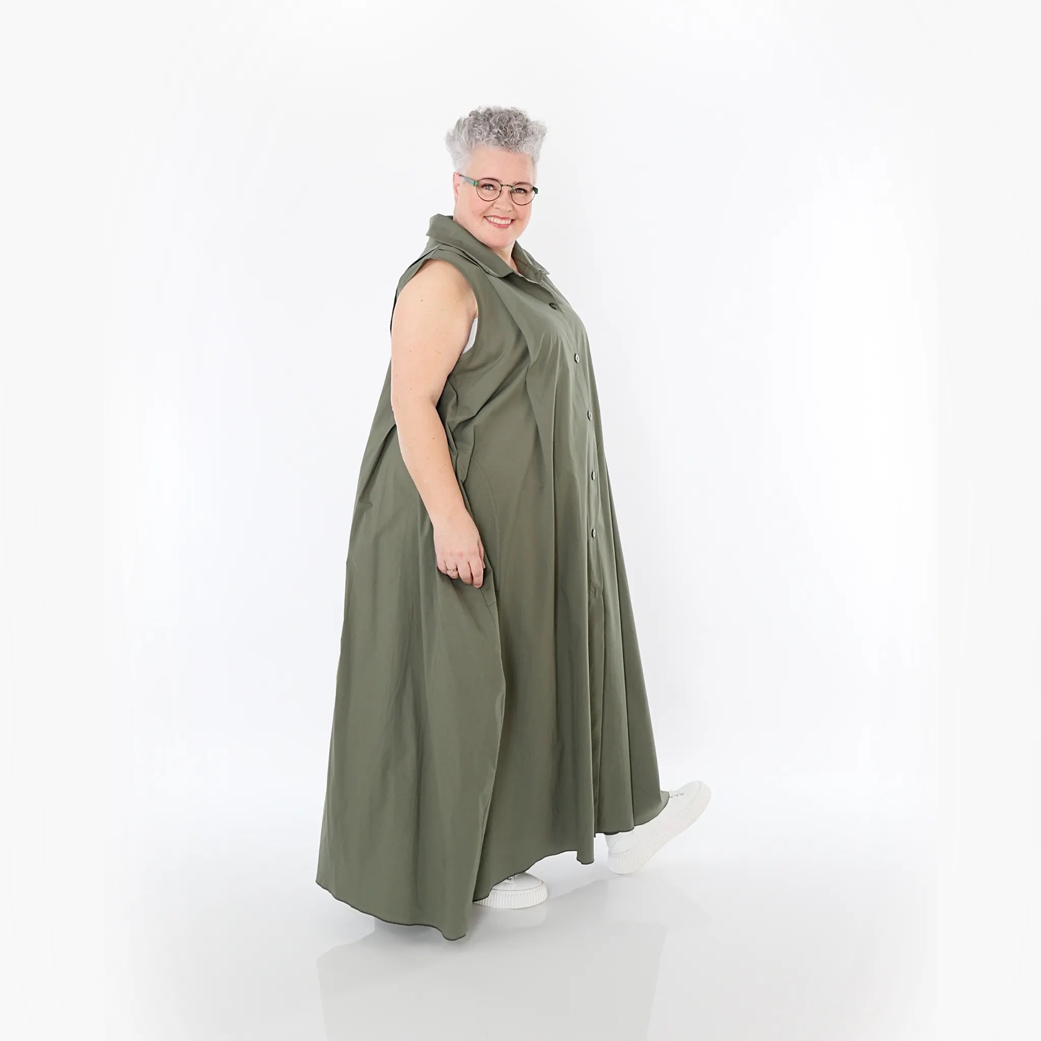  Ballon Weste von AKH Fashion aus Baumwolle, 1482.07066, Khaki, Ausgefallen, Zeitlos