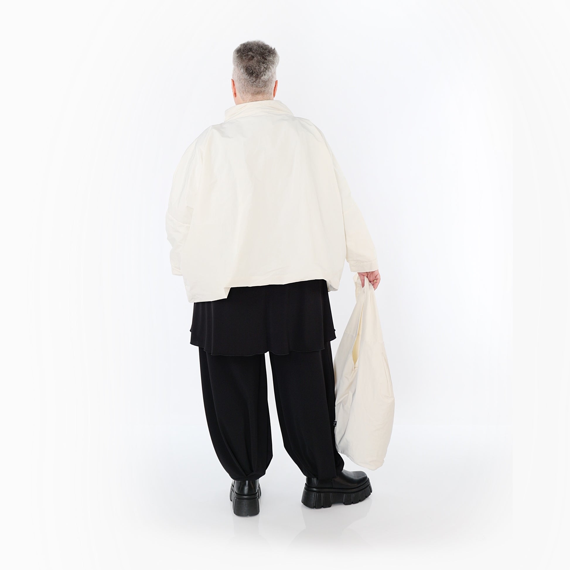  AKH Fashion Jacke in kastiger Form, aus Baumwolle, 1493.07104, Offwhite, Ausgefallen