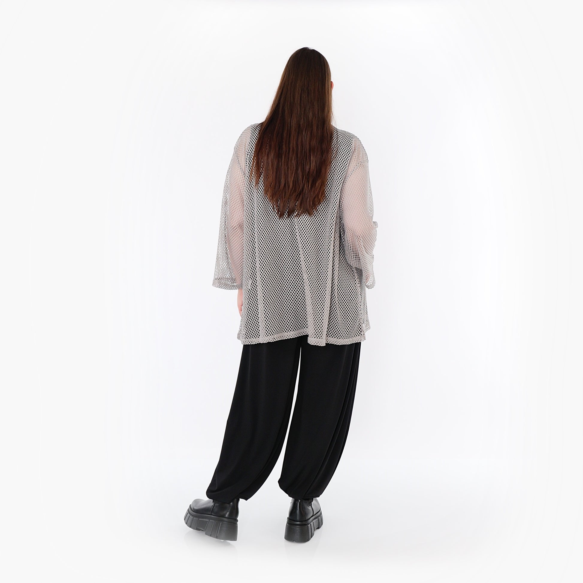  AKH Fashion Jacke in gerader Form, aus Baumwolle, 1500.07109, Grau, Ausgefallen, Zeitlos