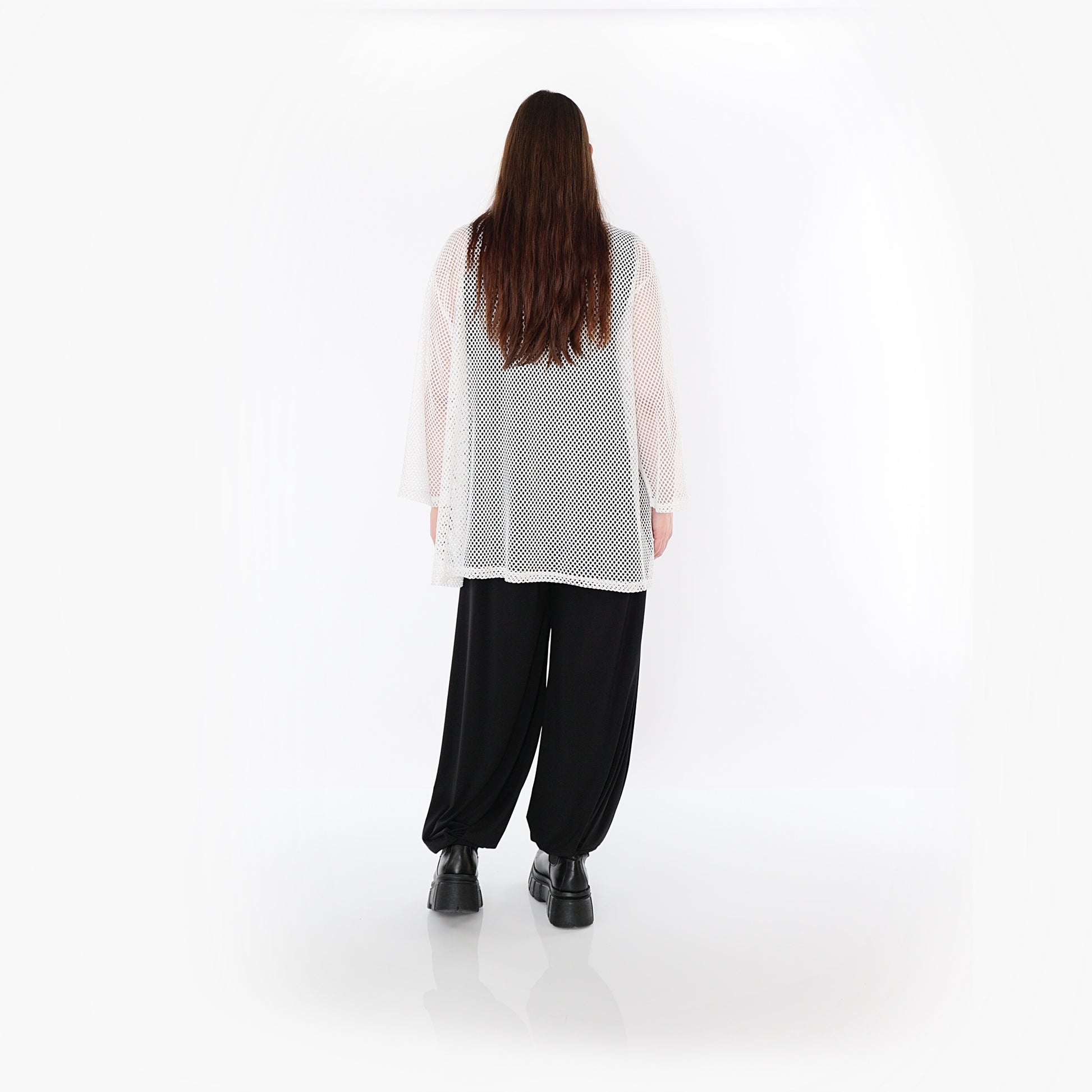  AKH Fashion Jacke in gerader Form, aus Baumwolle, 1500.07109, Weiß, Ausgefallen, Zeitlos