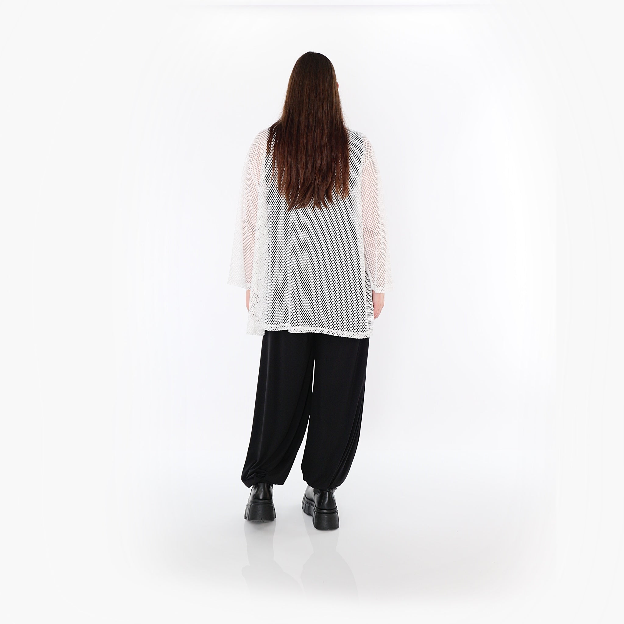  AKH Fashion Jacke in gerader Form, aus Baumwolle, 1500.07109, Weiß, Ausgefallen, Zeitlos