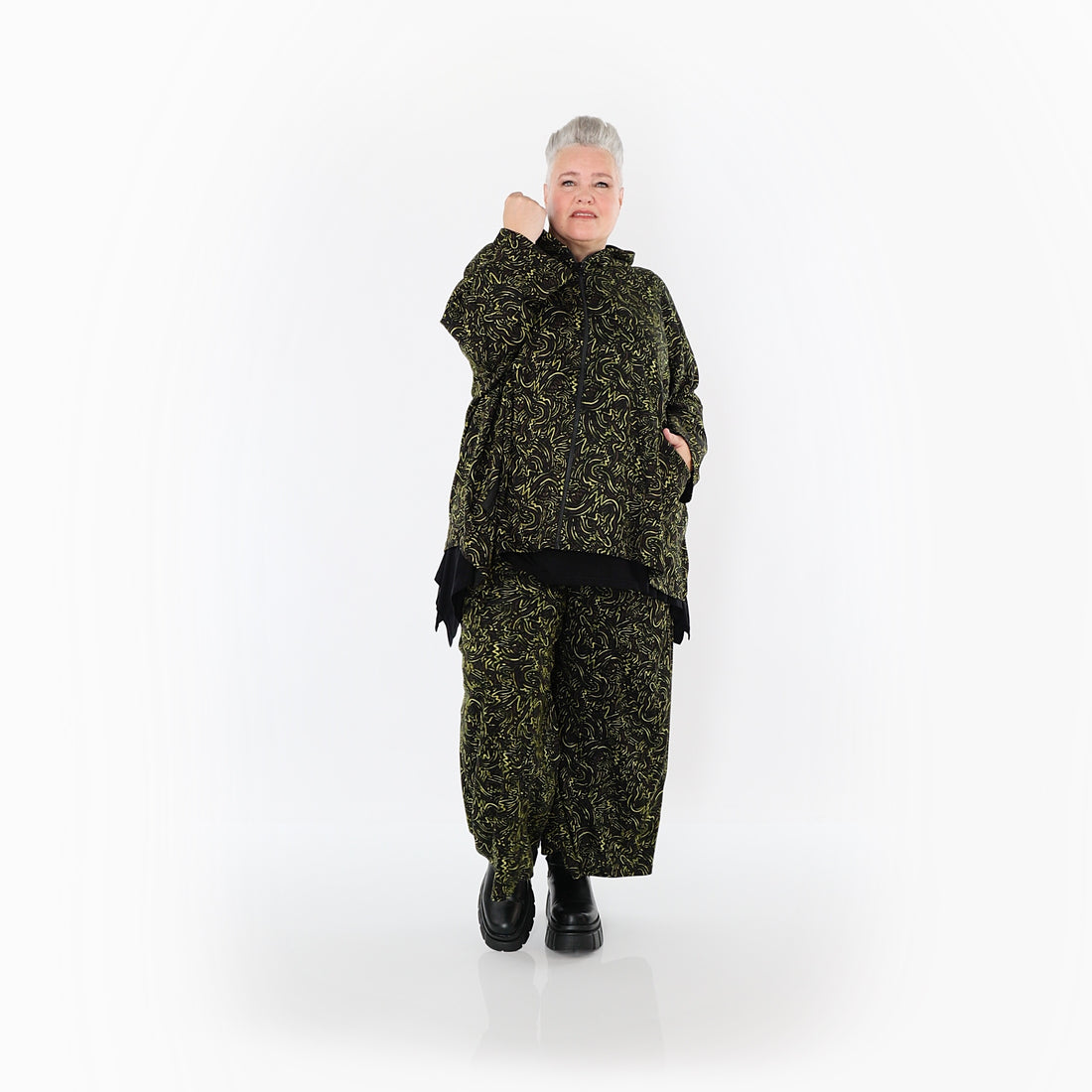  Marlene Hose von AKH Fashion aus Materialmix, 1516.07083, Neongrün