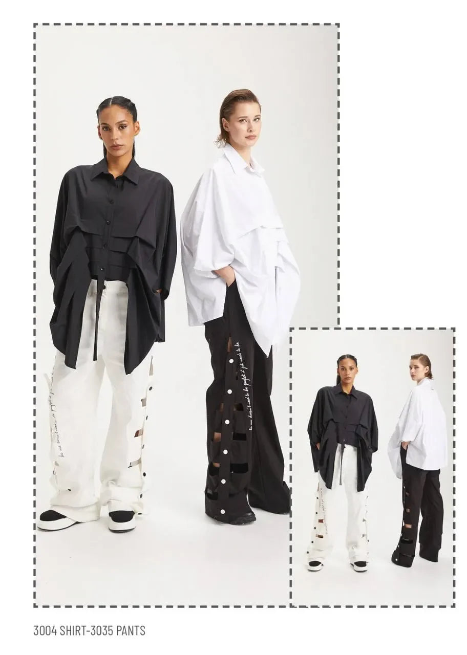  Zipfel Shirt von H4 Fashion aus Polyamid, 3004, Schwarz, Ausgefallen, Zeitlos, Schick