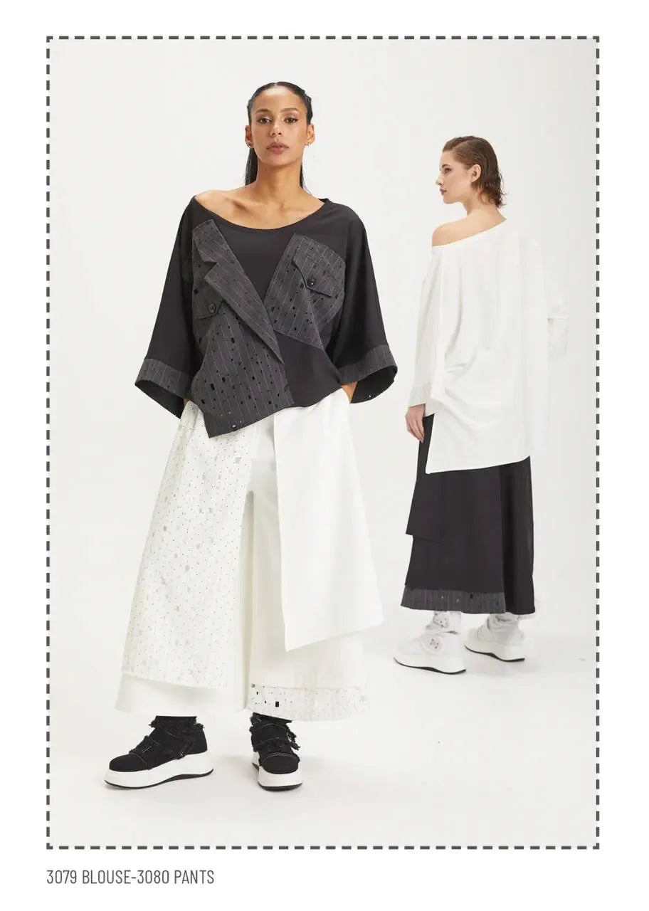  A-Form Hose von H4 Fashion aus Polyamid, 3080, Schwarz, Ausgefallen, Zeitlos, Schick