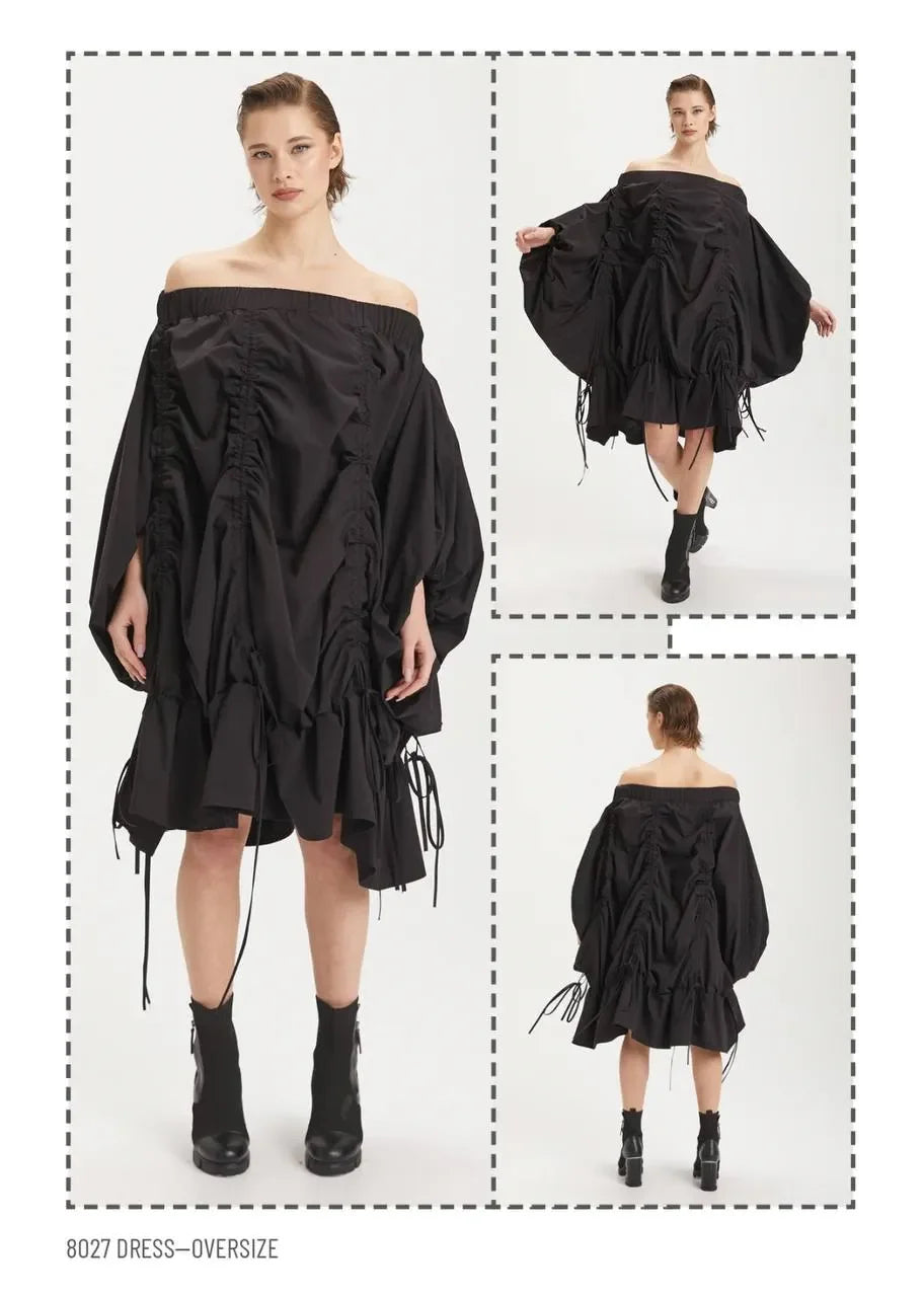  Ballonkleid von H4 Fashion aus Polyamid, 8027, Schwarz, Ausgefallen, Zeitlos, Schick