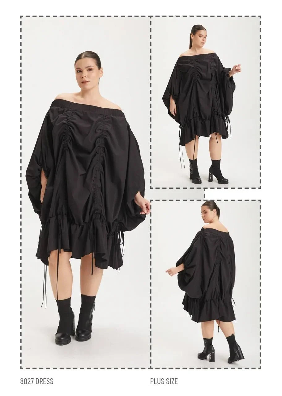  Ballonkleid von H4 Fashion aus Polyamid, 8027, Schwarz, Ausgefallen, Zeitlos, Schick