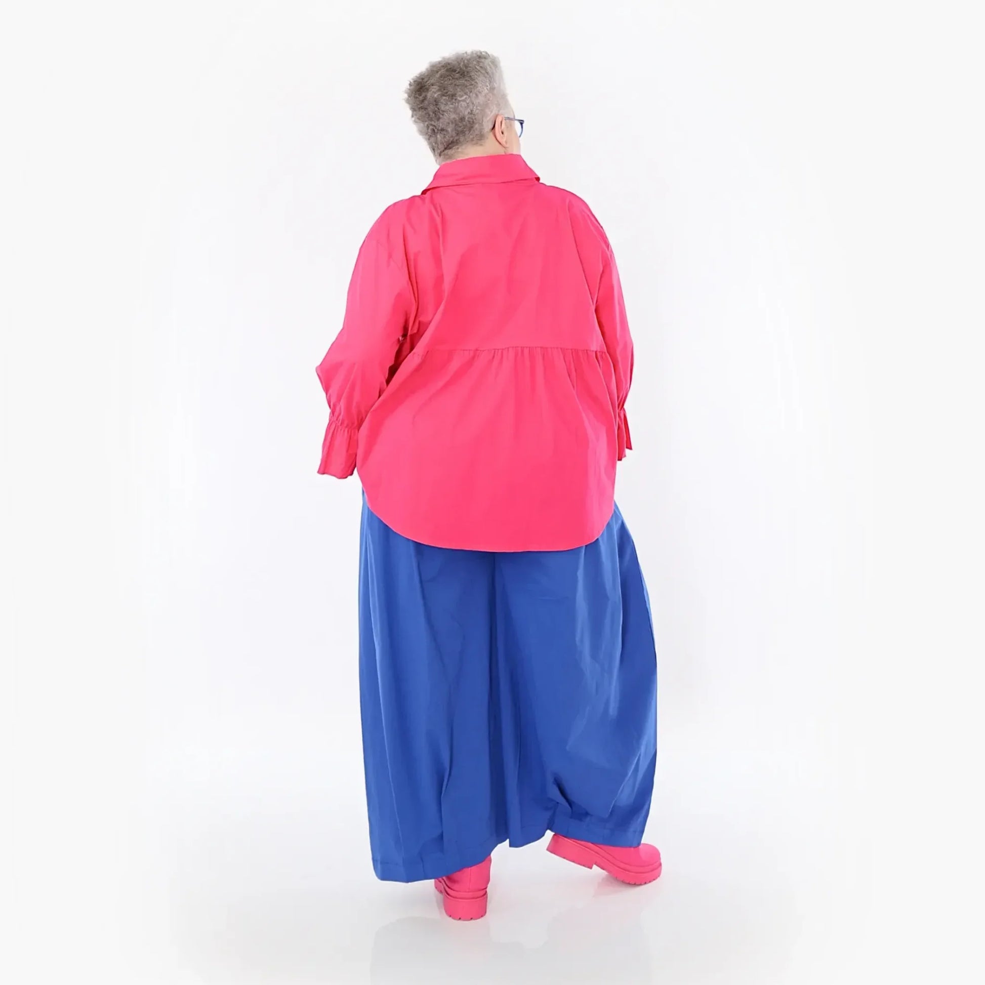  Ballonhose von AKH Fashion aus Baumwolle, 1482.07032, Royalblau, Ausgefallen, Zeitlos