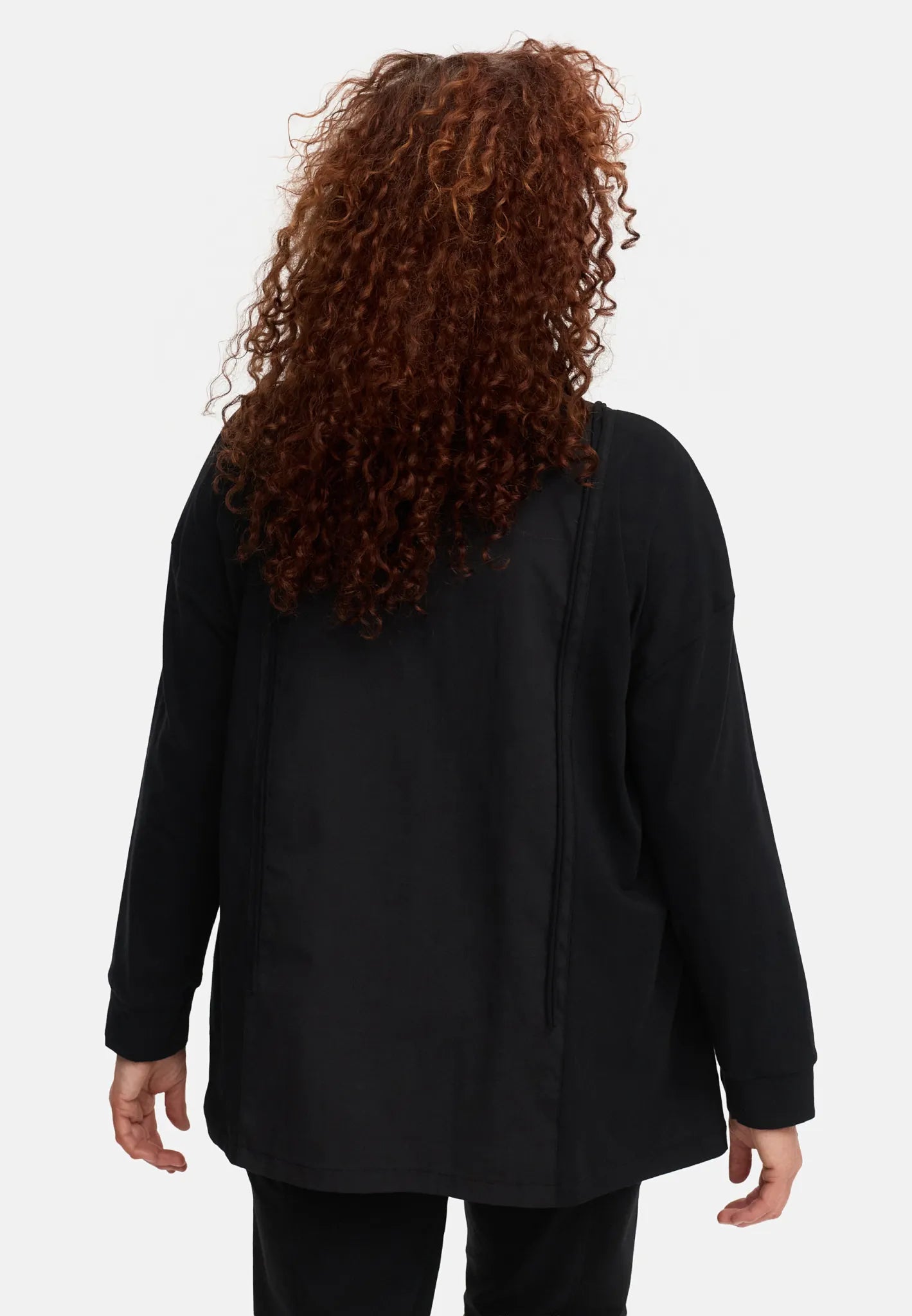  Do Your Best Bluse in gerader Form, aus Baumwolle, D932, Schwarz, Ausgefallen, Zeitlos