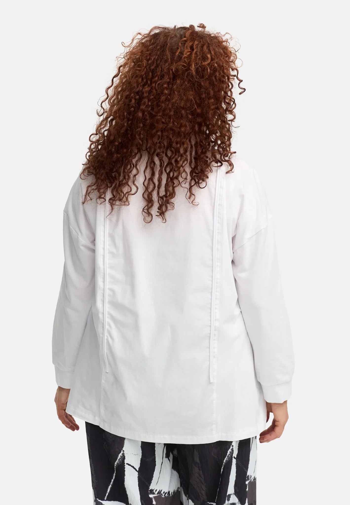  Do Your Best Bluse in gerader Form, aus Baumwolle, D932, Weiß, Ausgefallen, Zeitlos