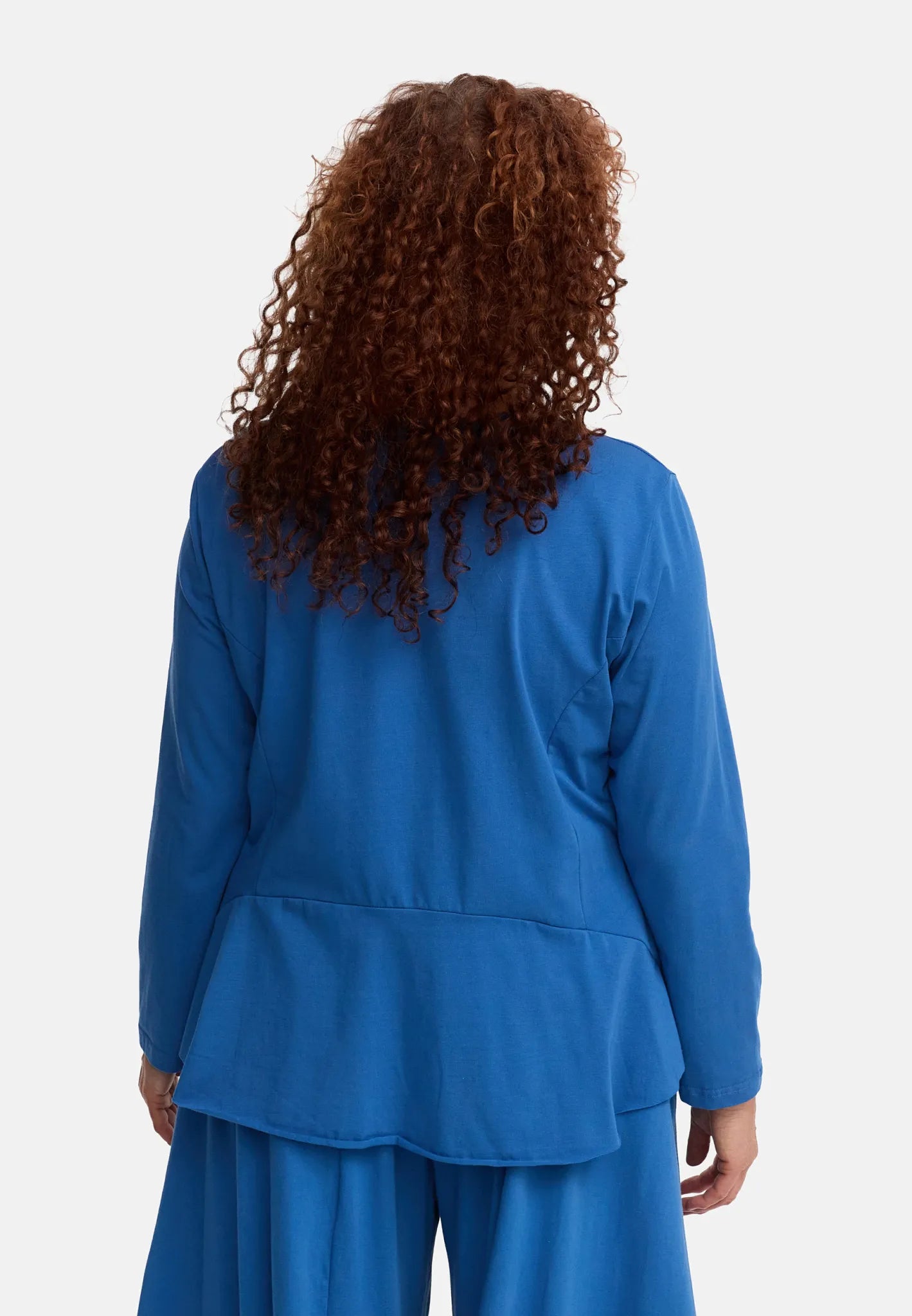  Do Your Best Jacke in gerader Form, aus Baumwolle, D936, Blau, Ausgefallen, Zeitlos