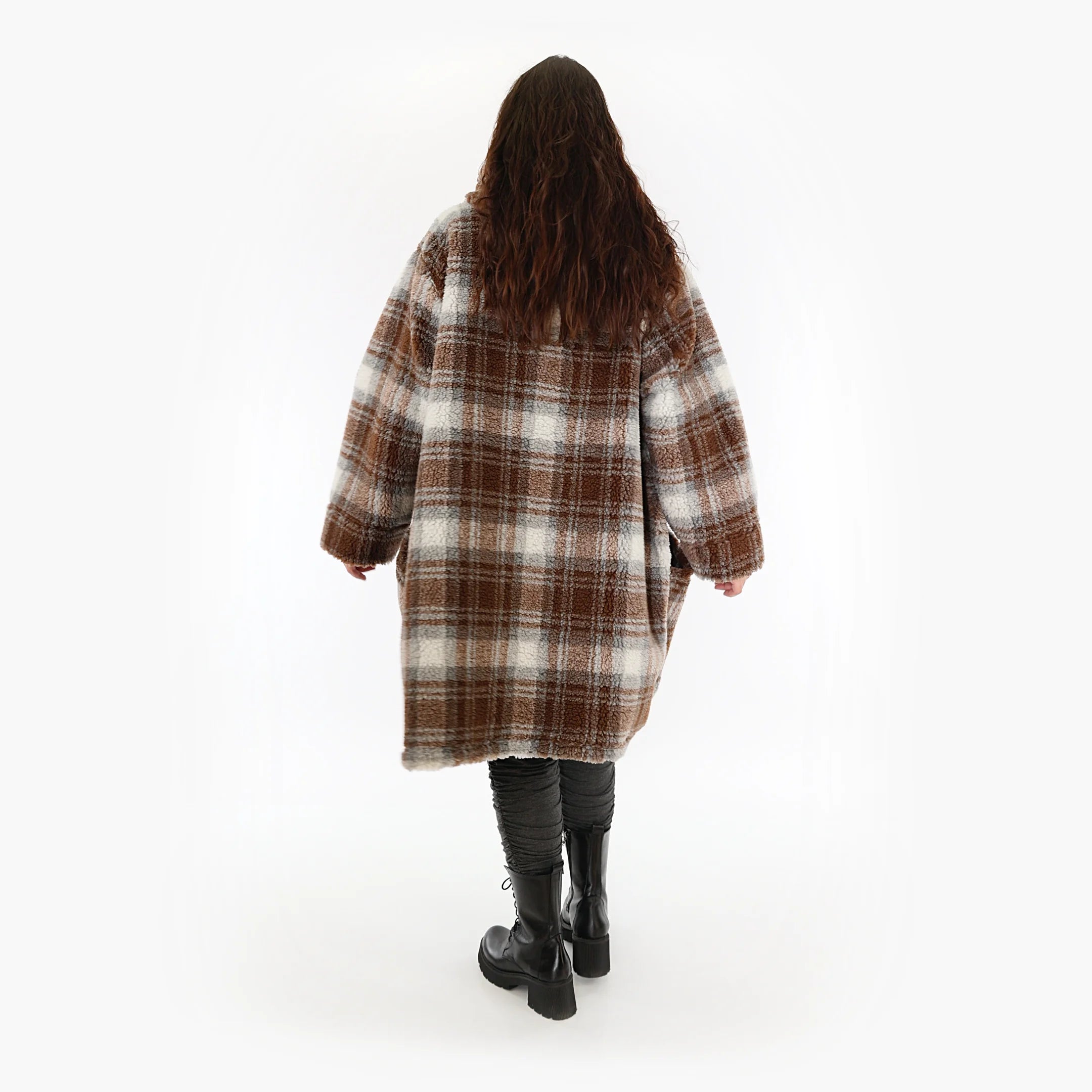  Ballonjacke von AKH Fashion aus Materialmix, 1358.06660, Braun-Weiß, Schick, Modern
