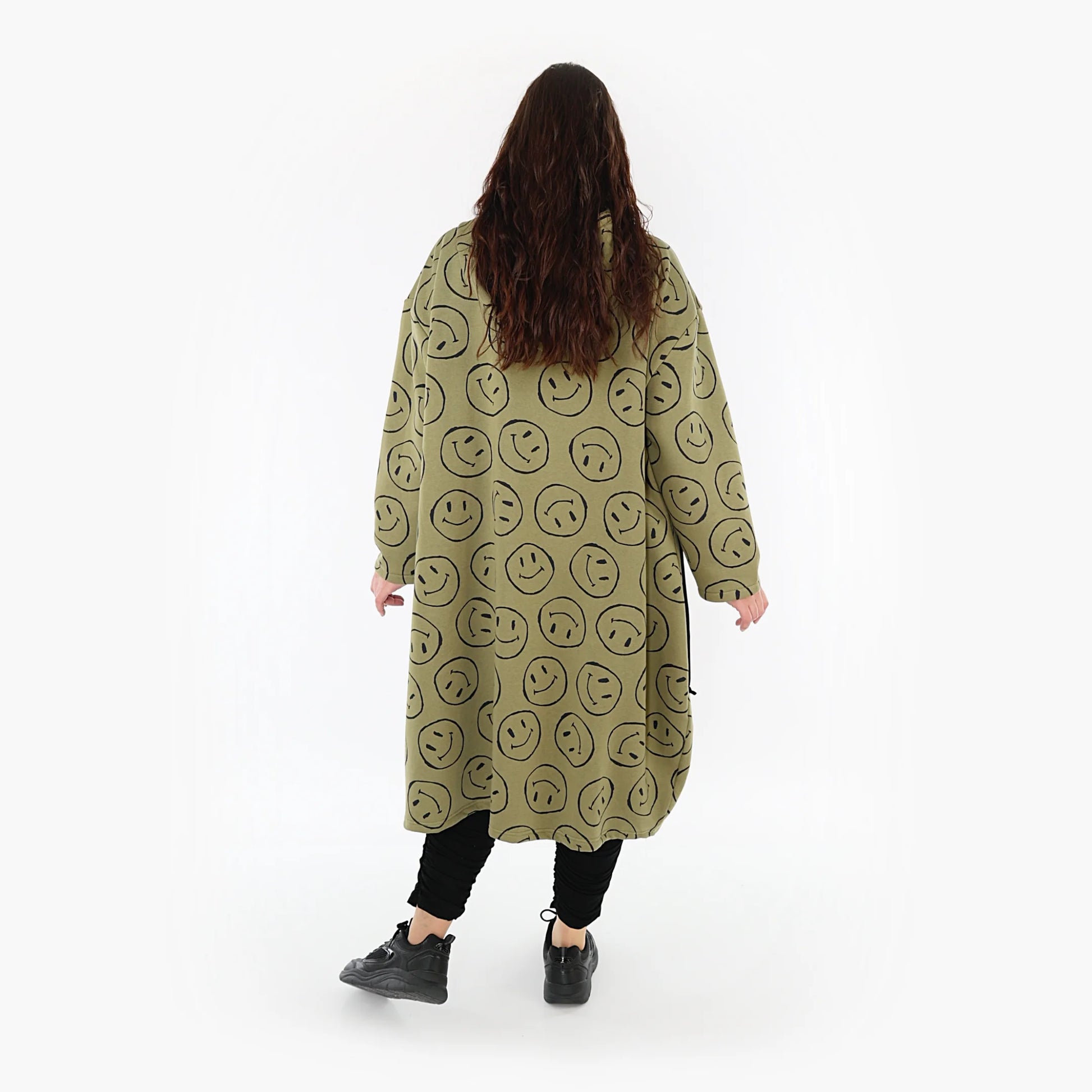  Ballonmantel von AKH Fashion aus Baumwolle, 1361.06986, Olive-Schwarz, Unifarben, Schick