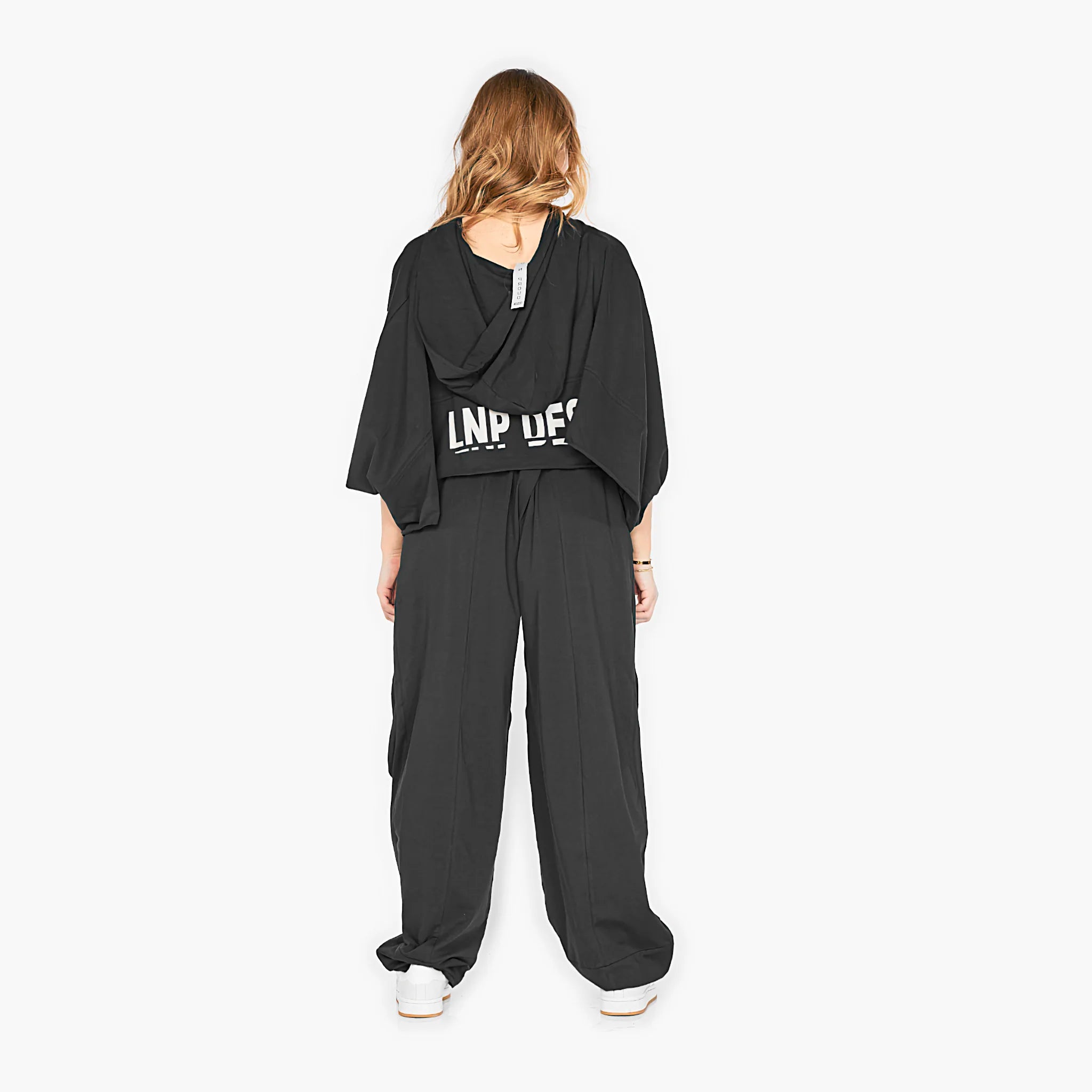  Loud N Proud Hose in gerader Form, aus Baumwolle, LNP207, Schwarz, Extralang, Schlabberlook
