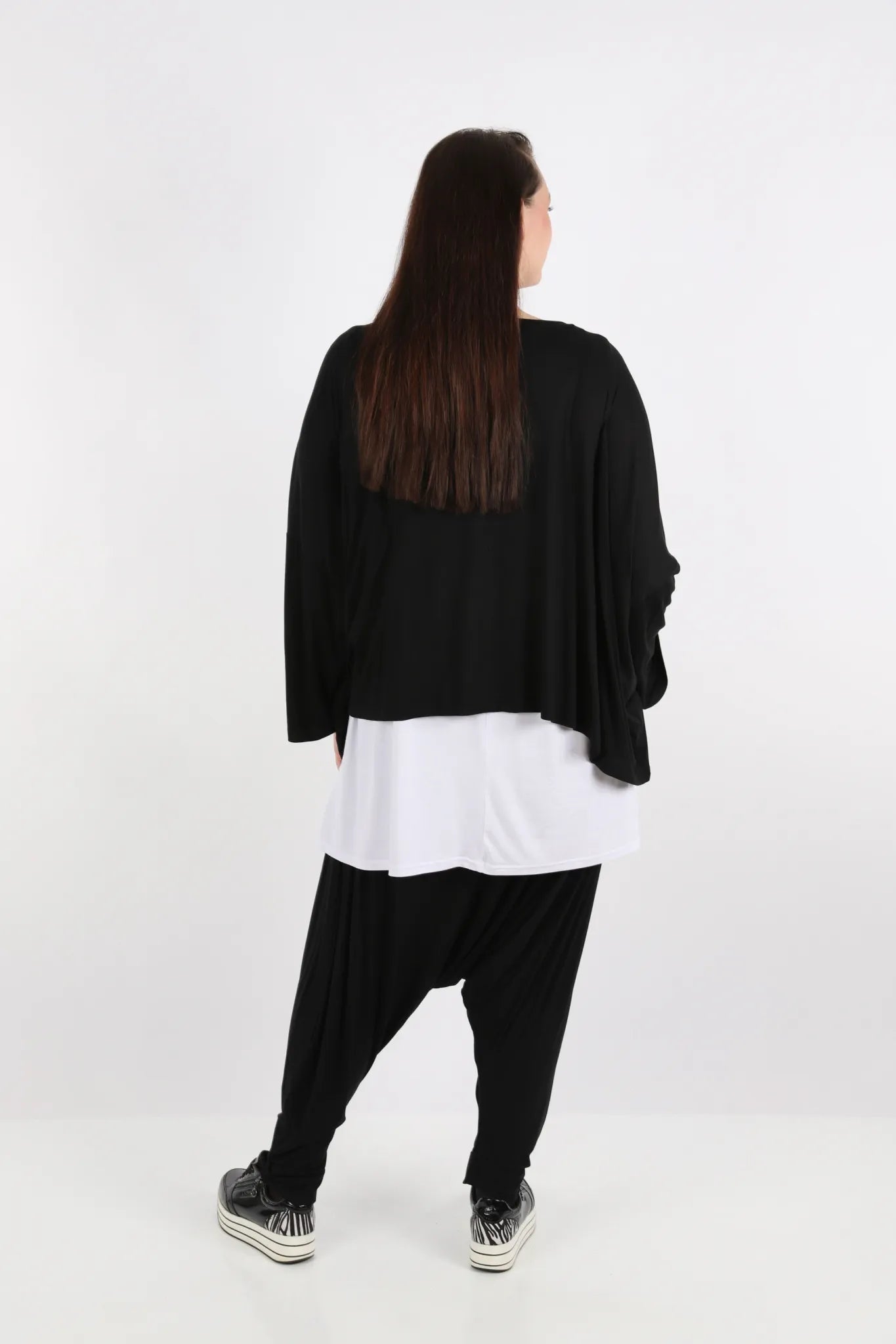  Haremshose von AKH Fashion aus Viskose, 1233.00142, Schwarz, Ausgefallen, Zeitlos, Schick