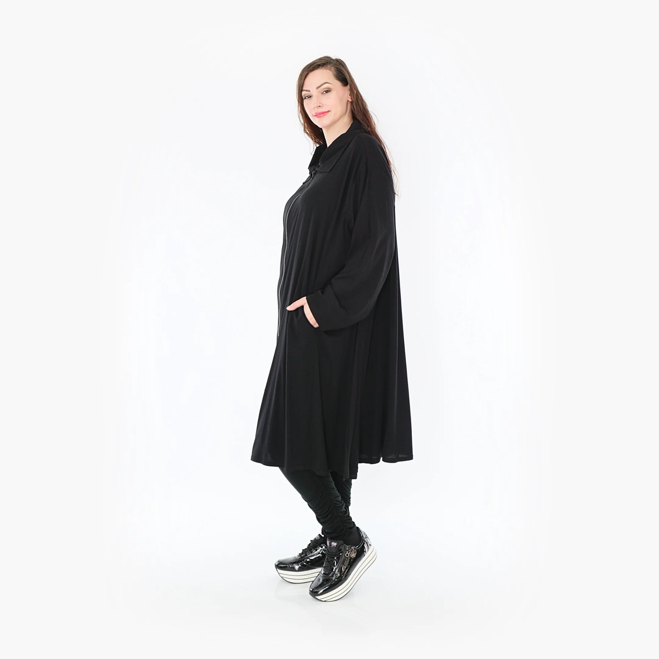  A-Form Bluse von AKH Fashion aus Viskose, 1380.06606, Schwarz, Schick, Modern, Bequem