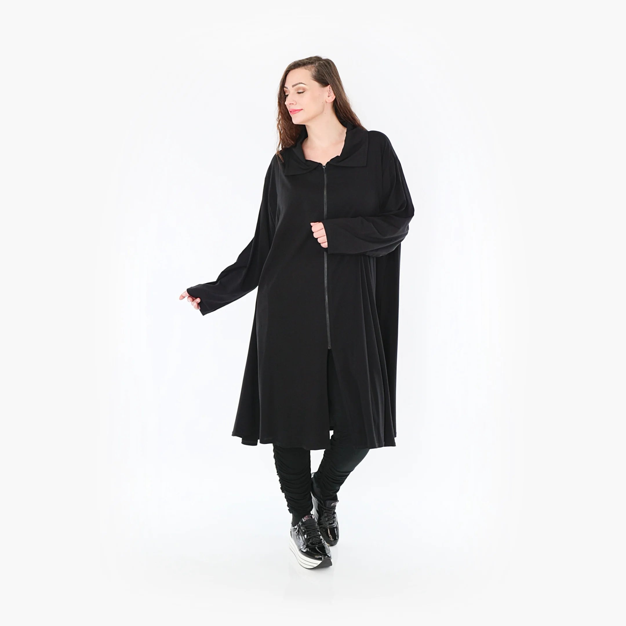  A-Form Bluse von AKH Fashion aus Viskose, 1380.06606, Schwarz, Schick, Modern, Bequem