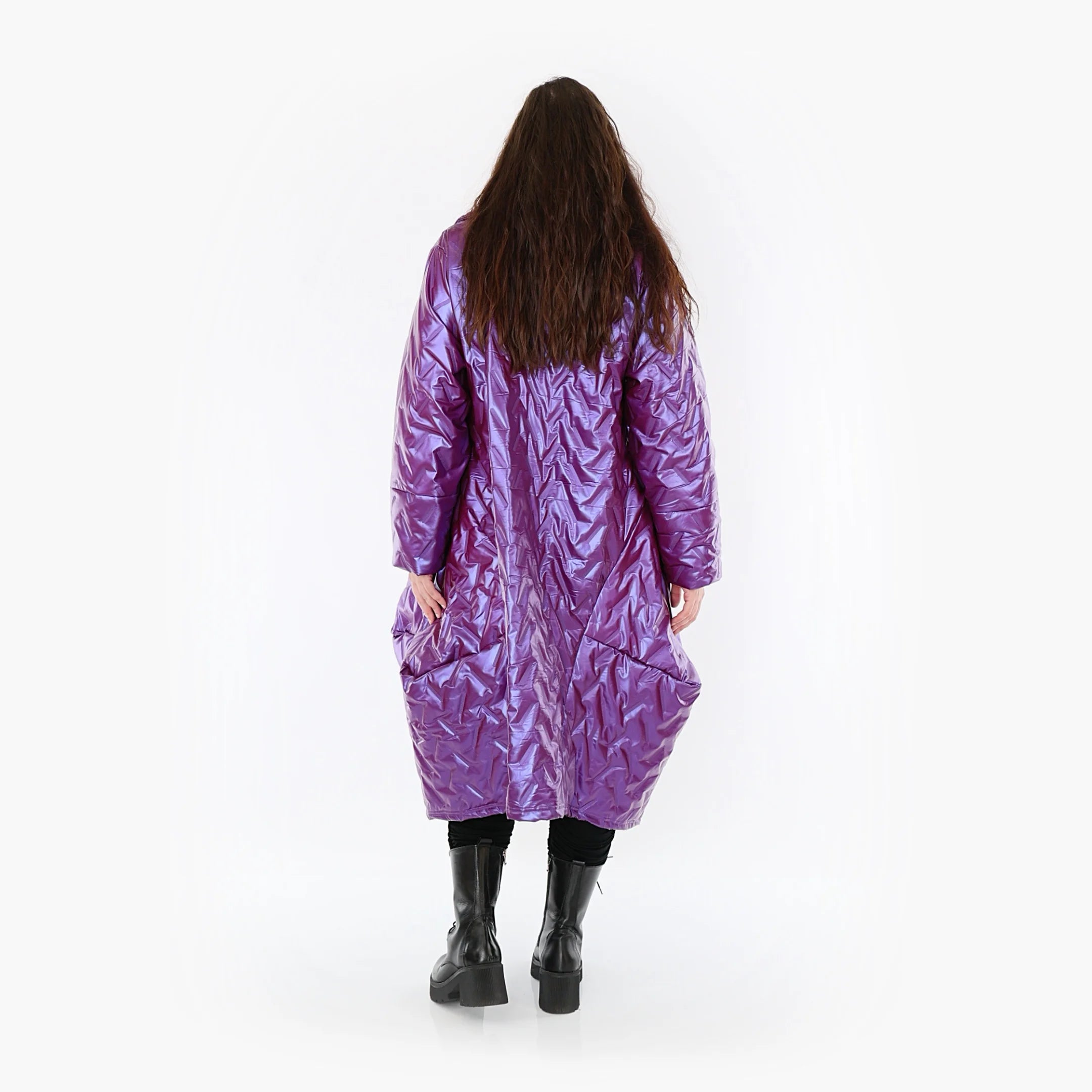  Ballonmantel von AKH Fashion aus Polyester, 1387.03023, Fuchsia, Grafik, Schick, Modern