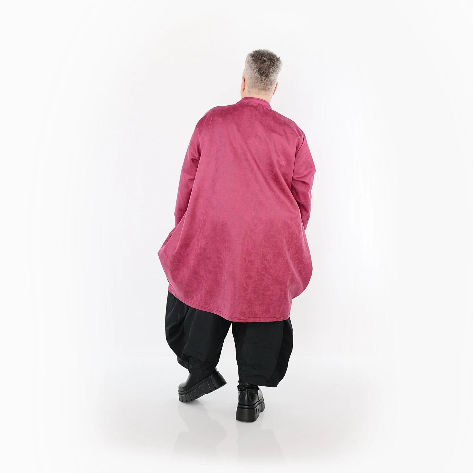  Ballonjacke von AKH Fashion aus Polyester, 1520.07094, Fuchsia, Ausgefallen, Zeitlos